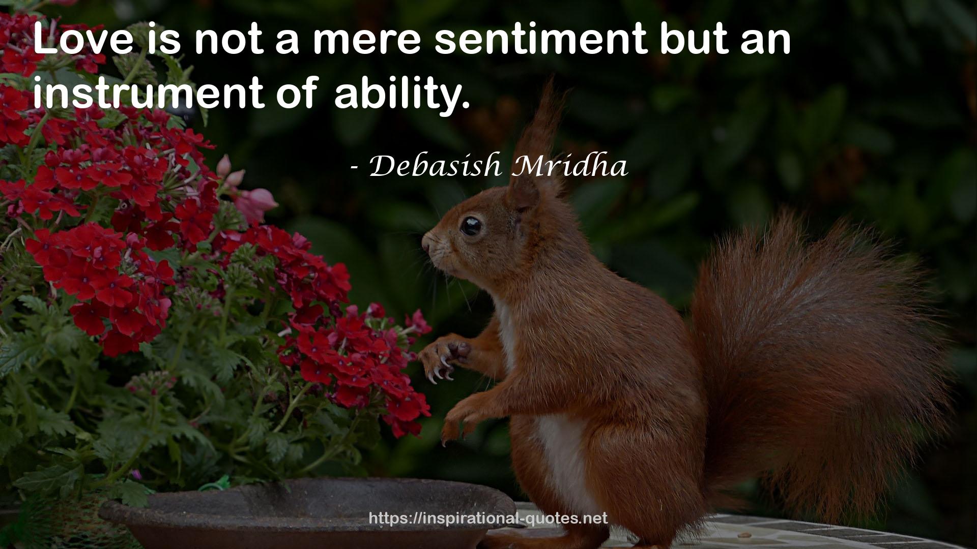 a mere sentiment  QUOTES