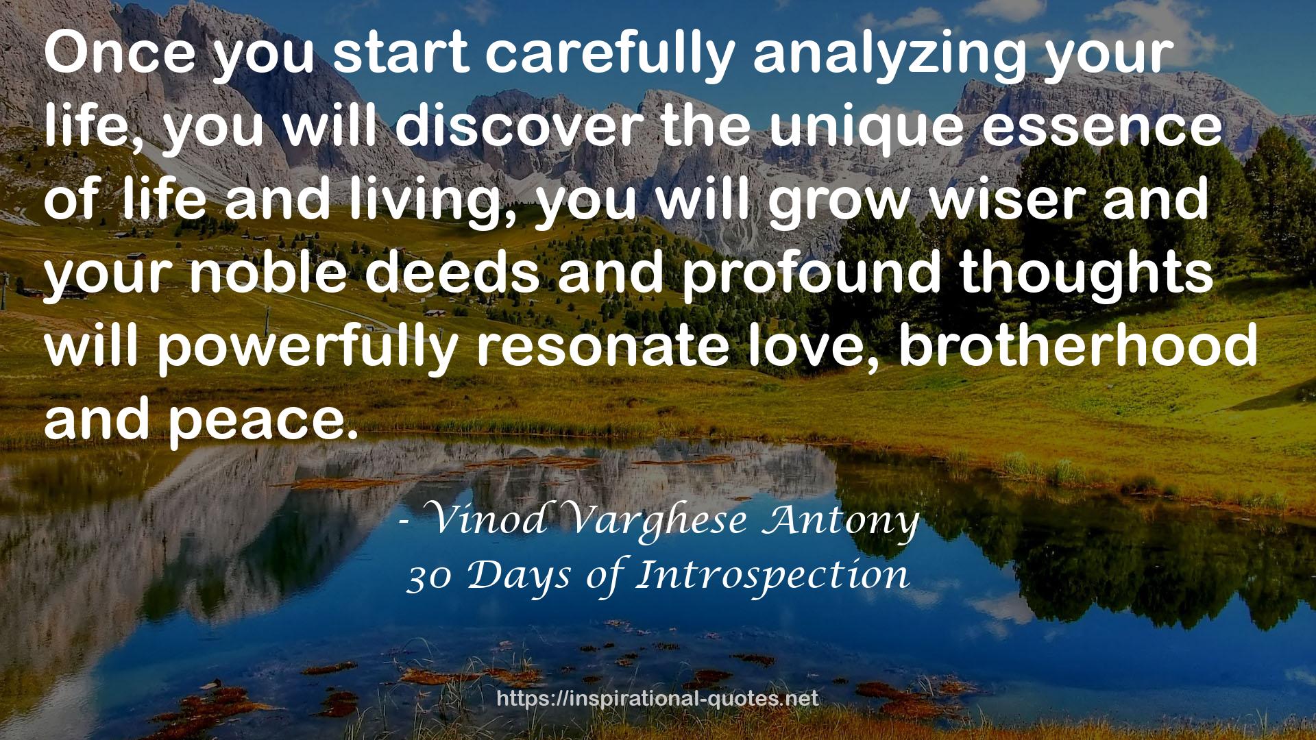 30 Days of Introspection QUOTES