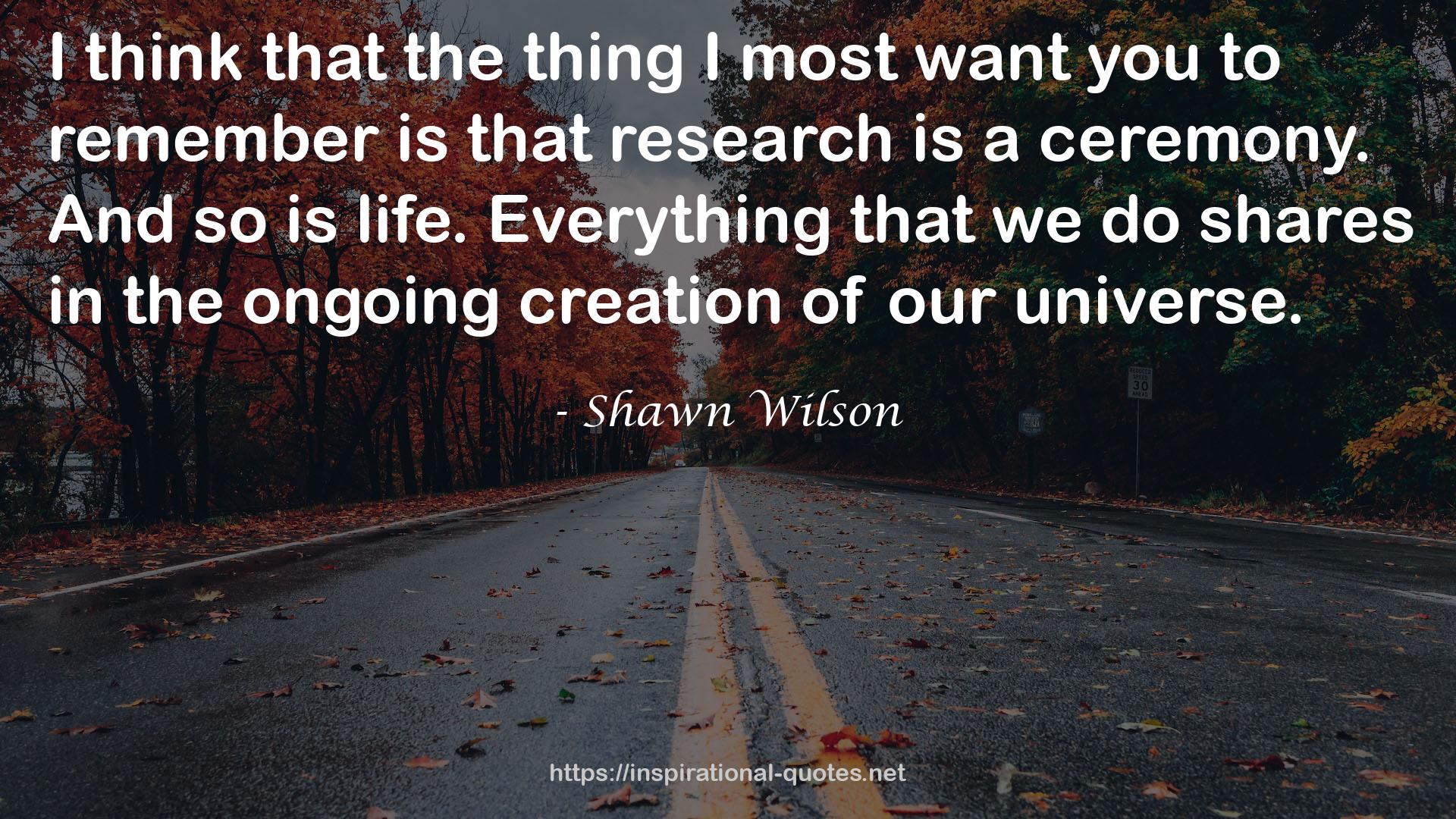 Shawn Wilson QUOTES