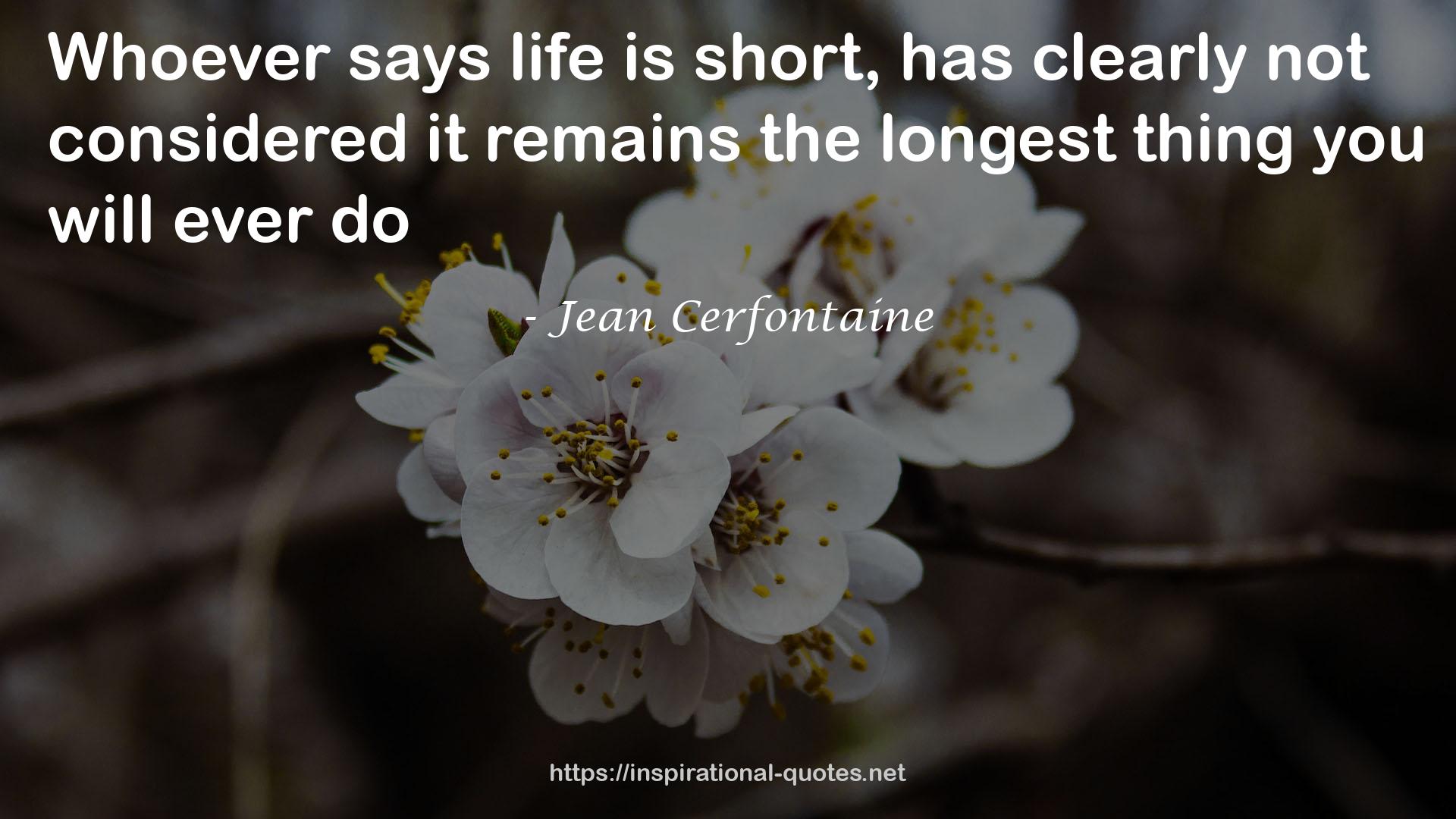 Jean Cerfontaine QUOTES