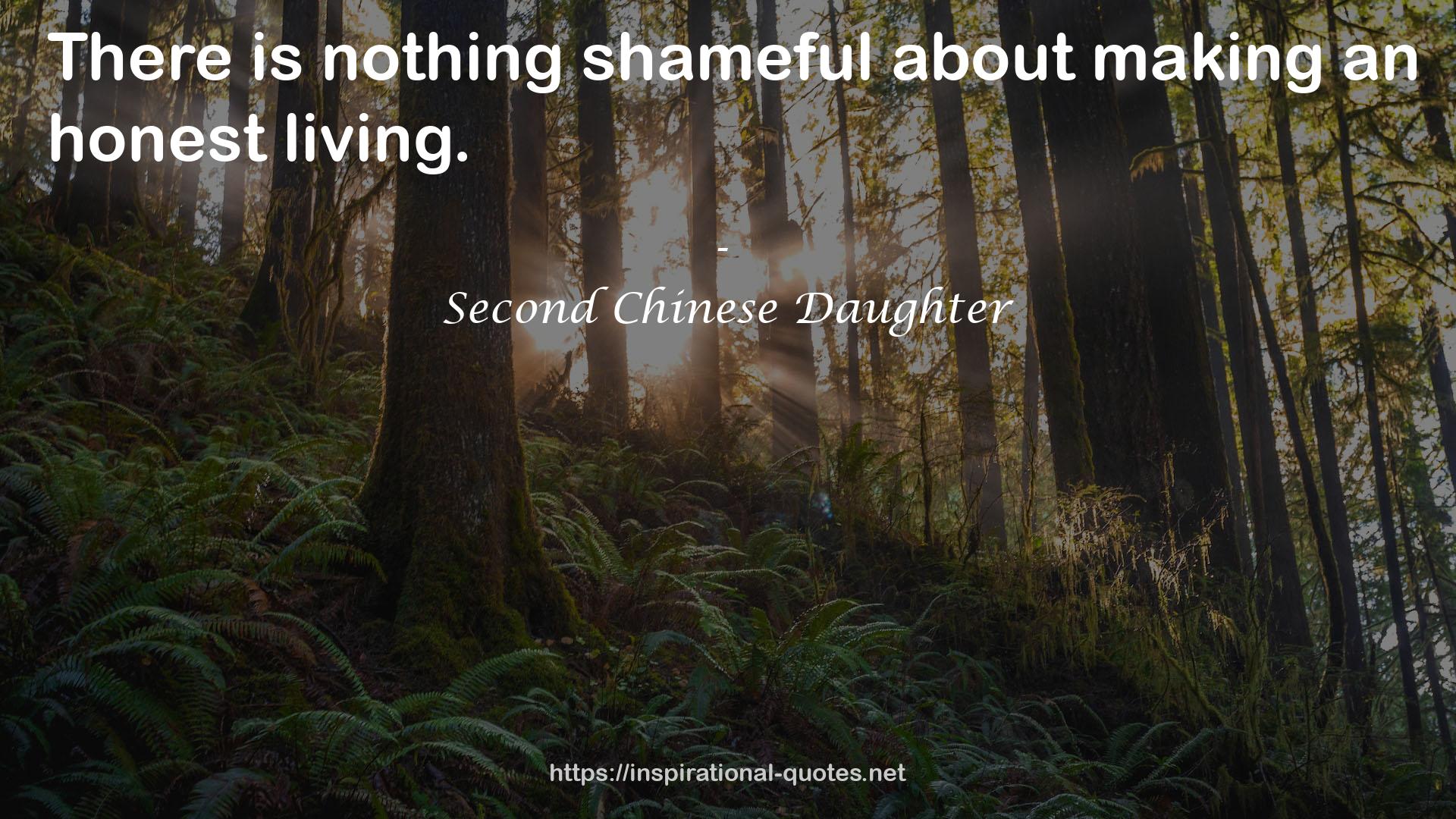 Second Chinese Daughter QUOTES