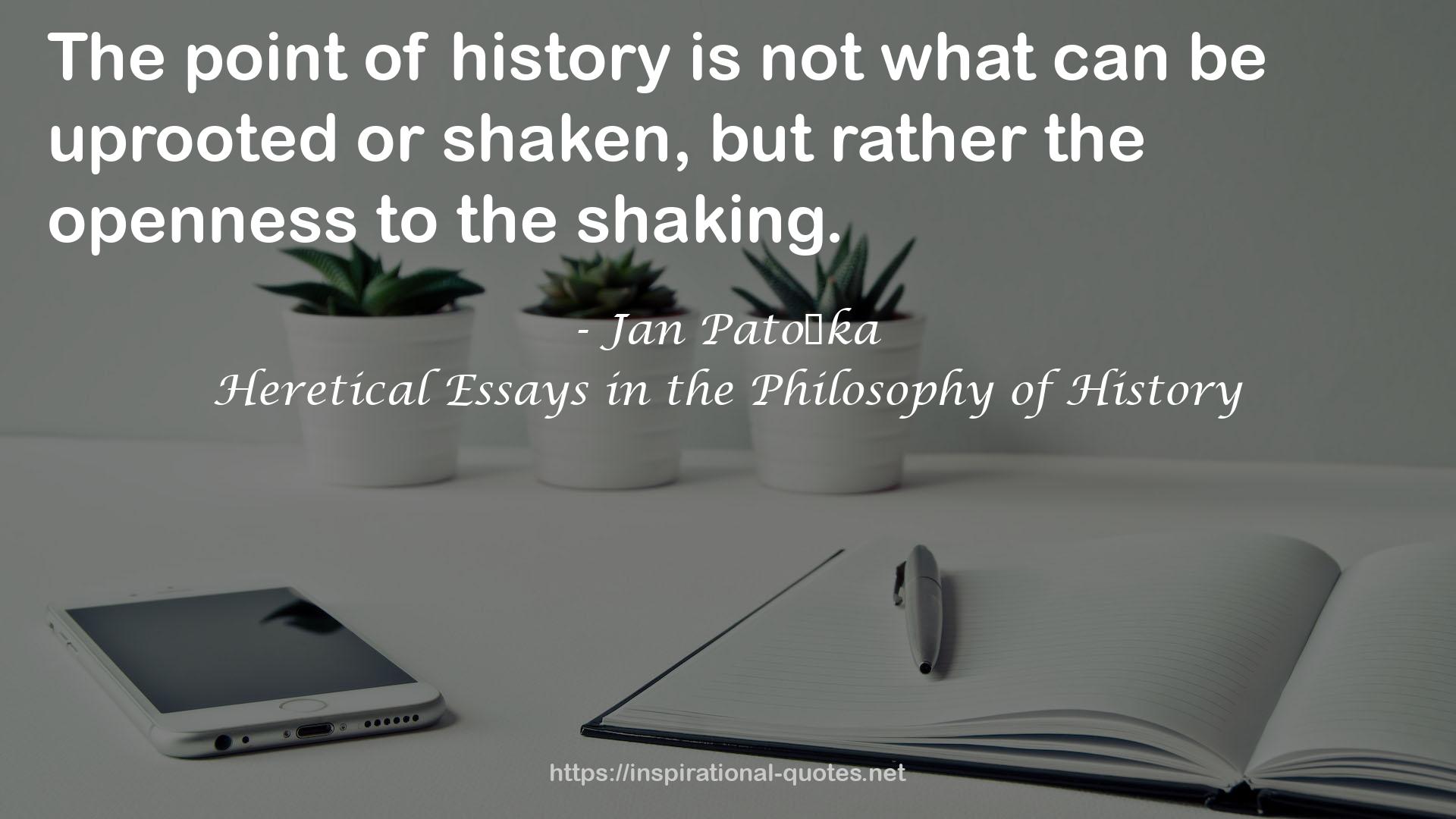 Heretical Essays in the Philosophy of History QUOTES