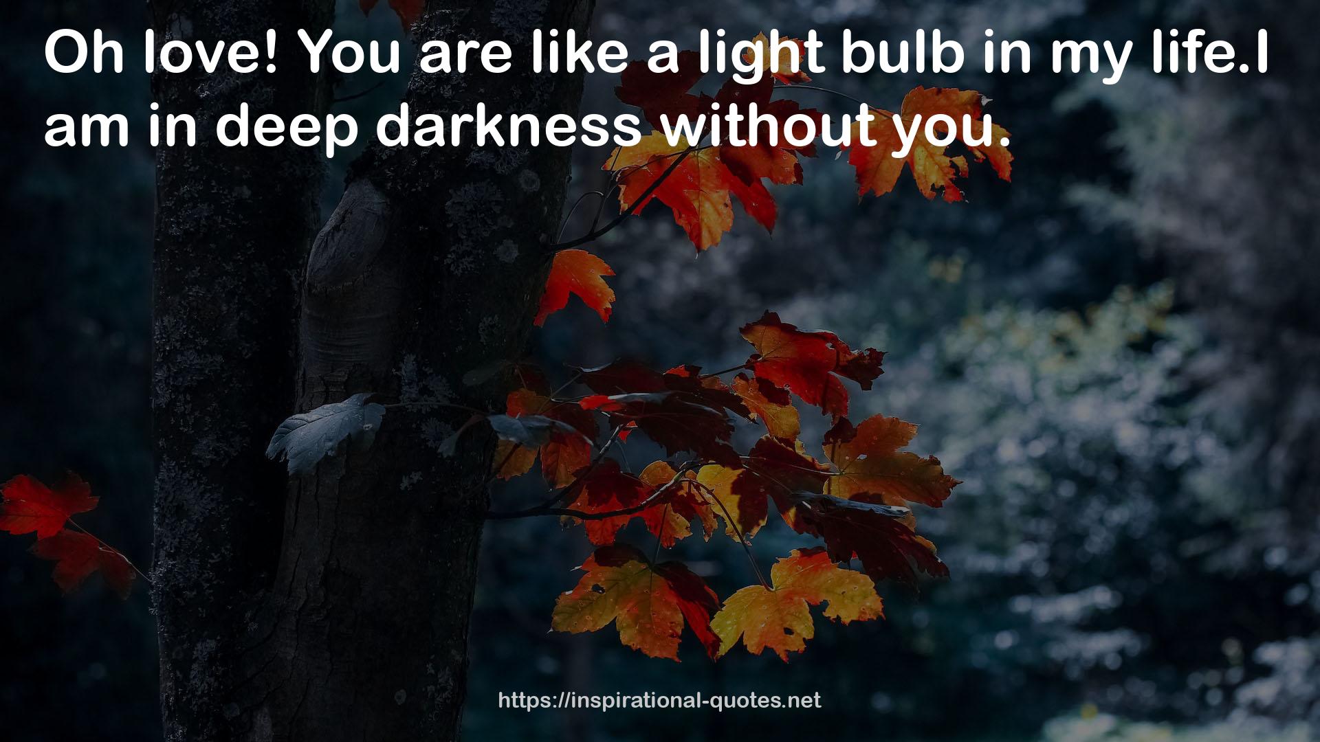 deep darkness  QUOTES