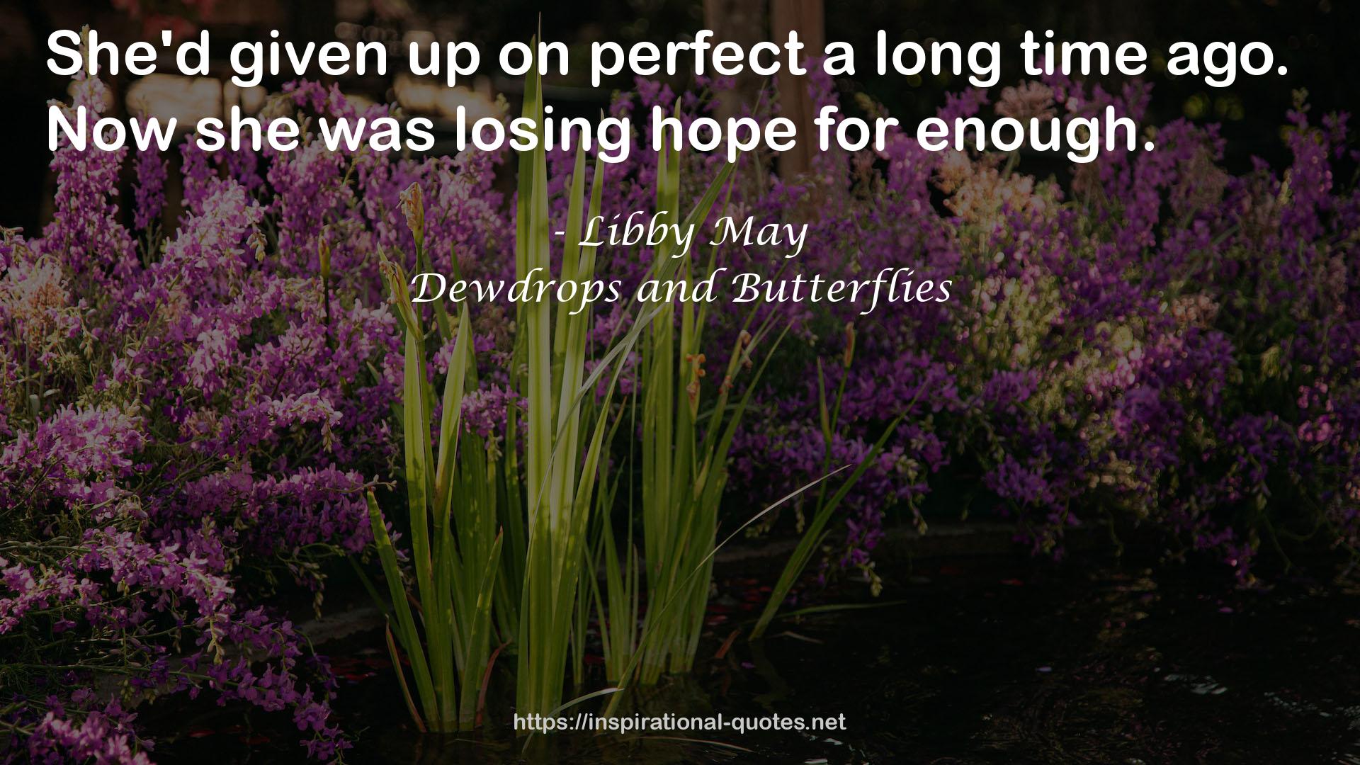 Dewdrops and Butterflies QUOTES
