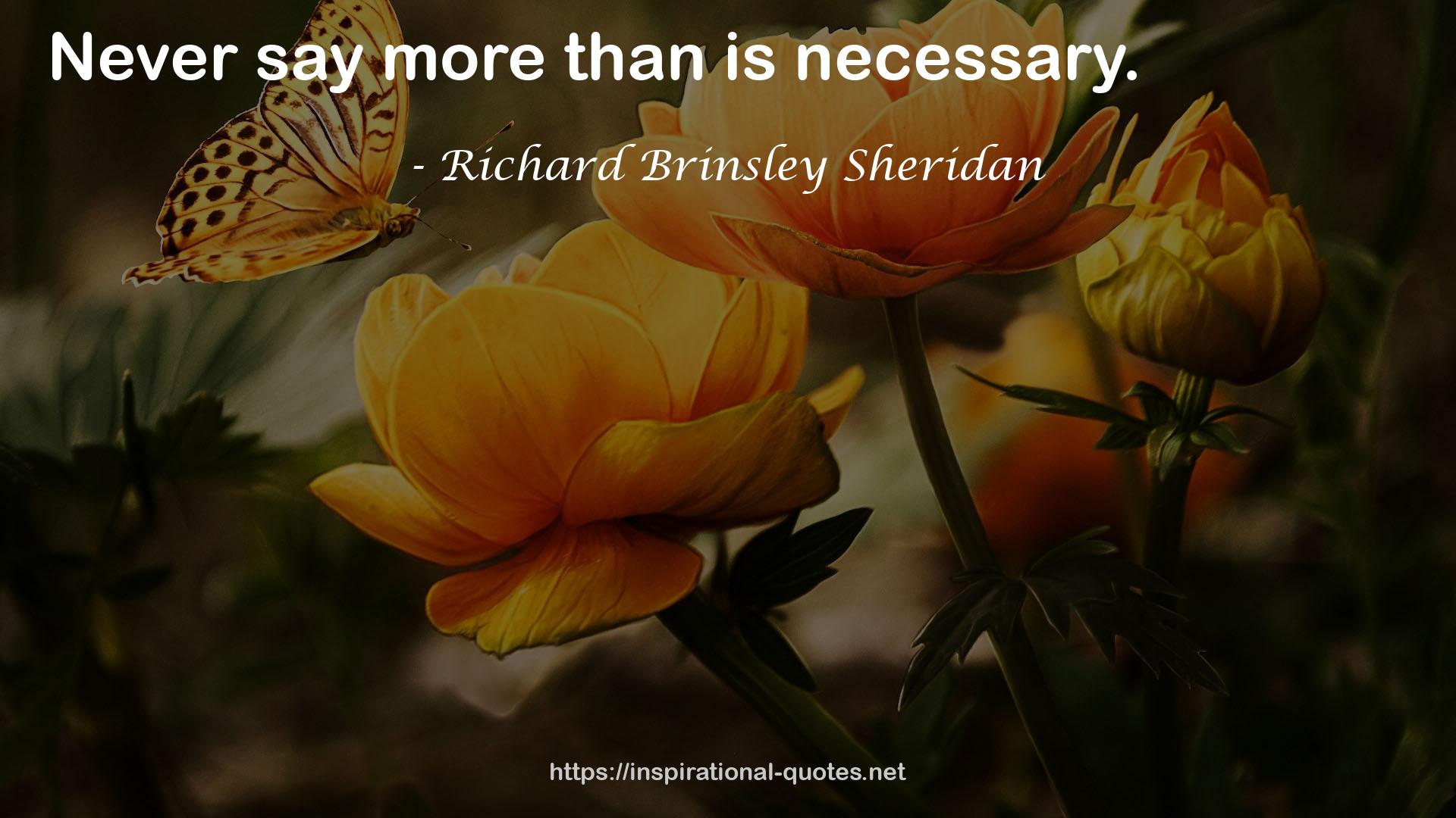 Richard Brinsley Sheridan QUOTES