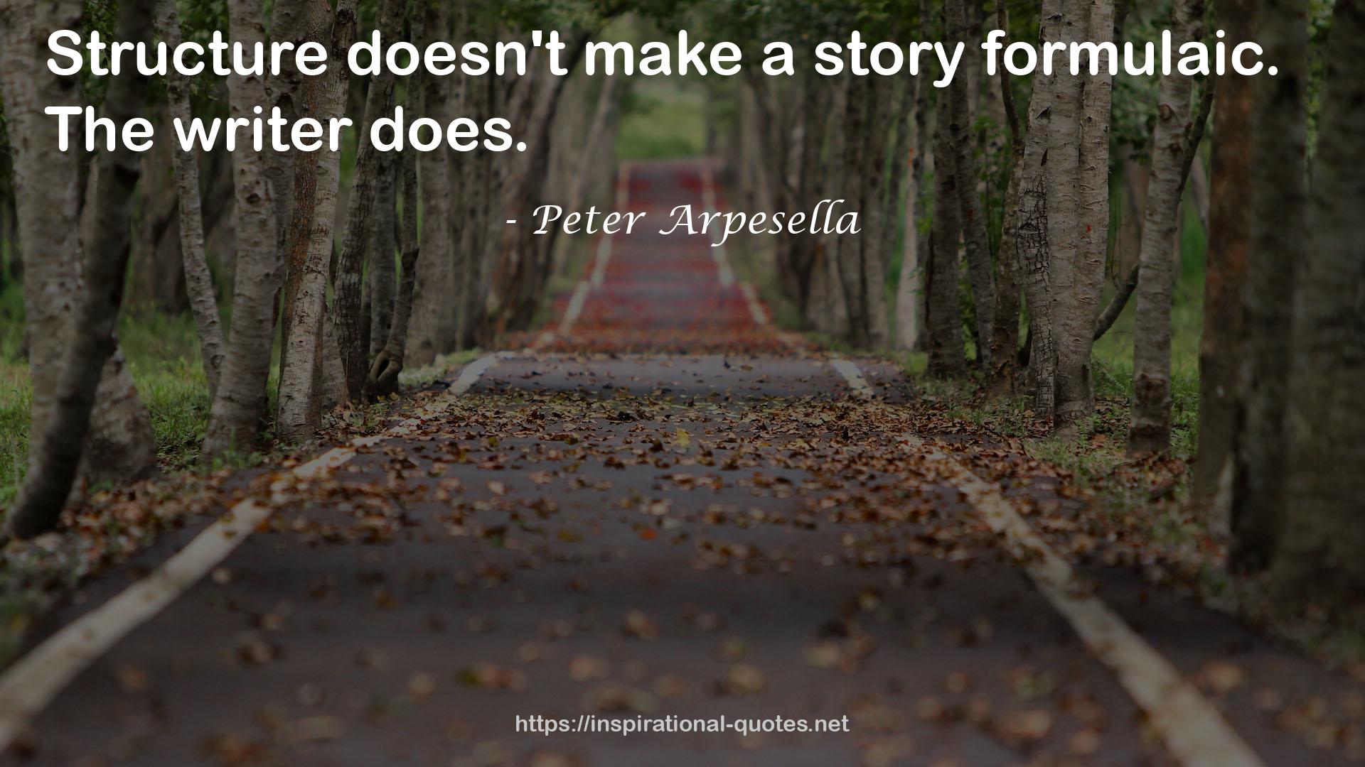 Peter Arpesella QUOTES