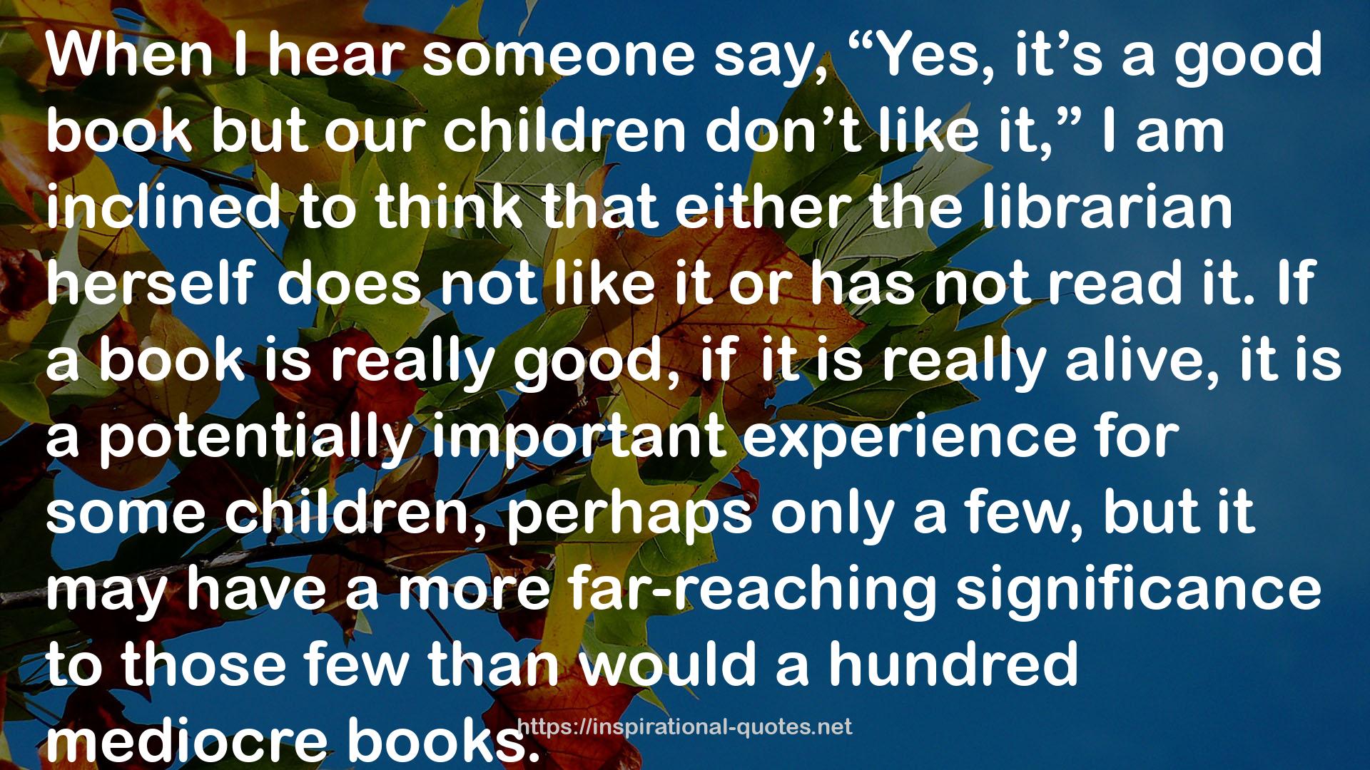 Margin for Surprise: About Books, Children, and Librarians QUOTES