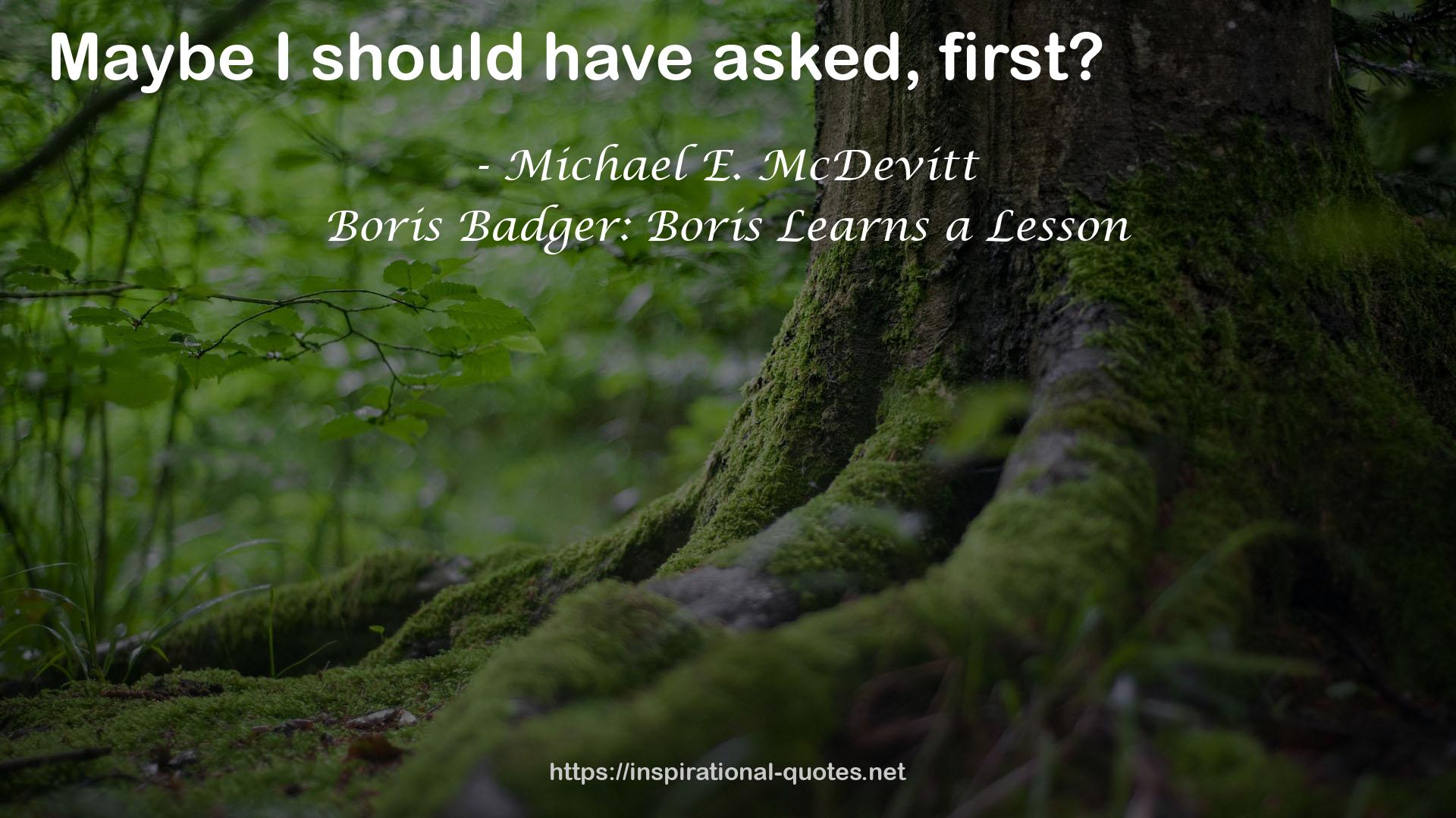 Michael E. McDevitt QUOTES