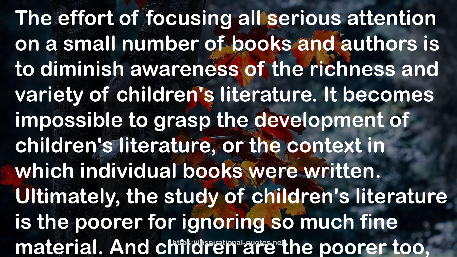 Rediscoveries in Children's Literature QUOTES