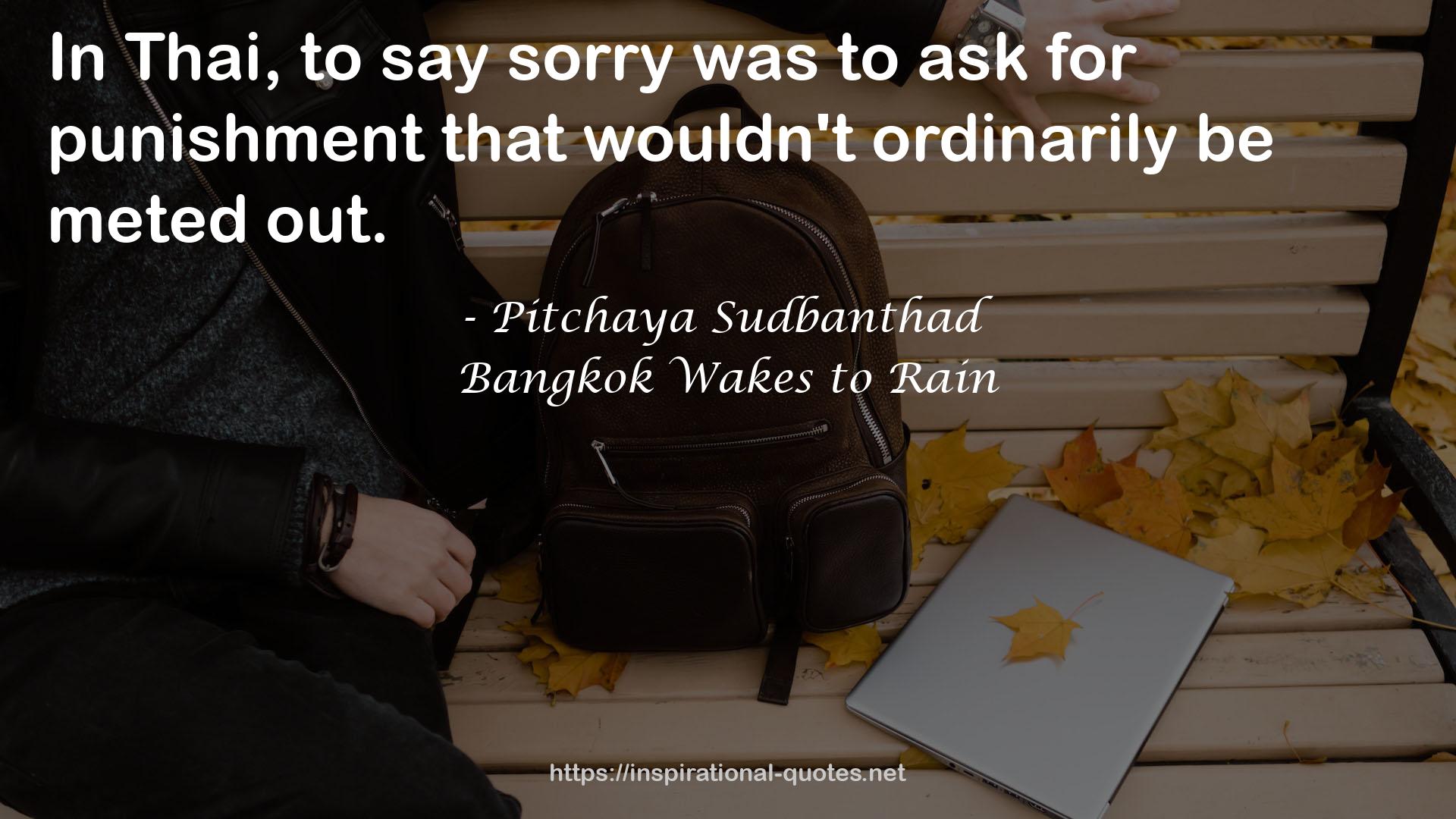 Pitchaya Sudbanthad QUOTES