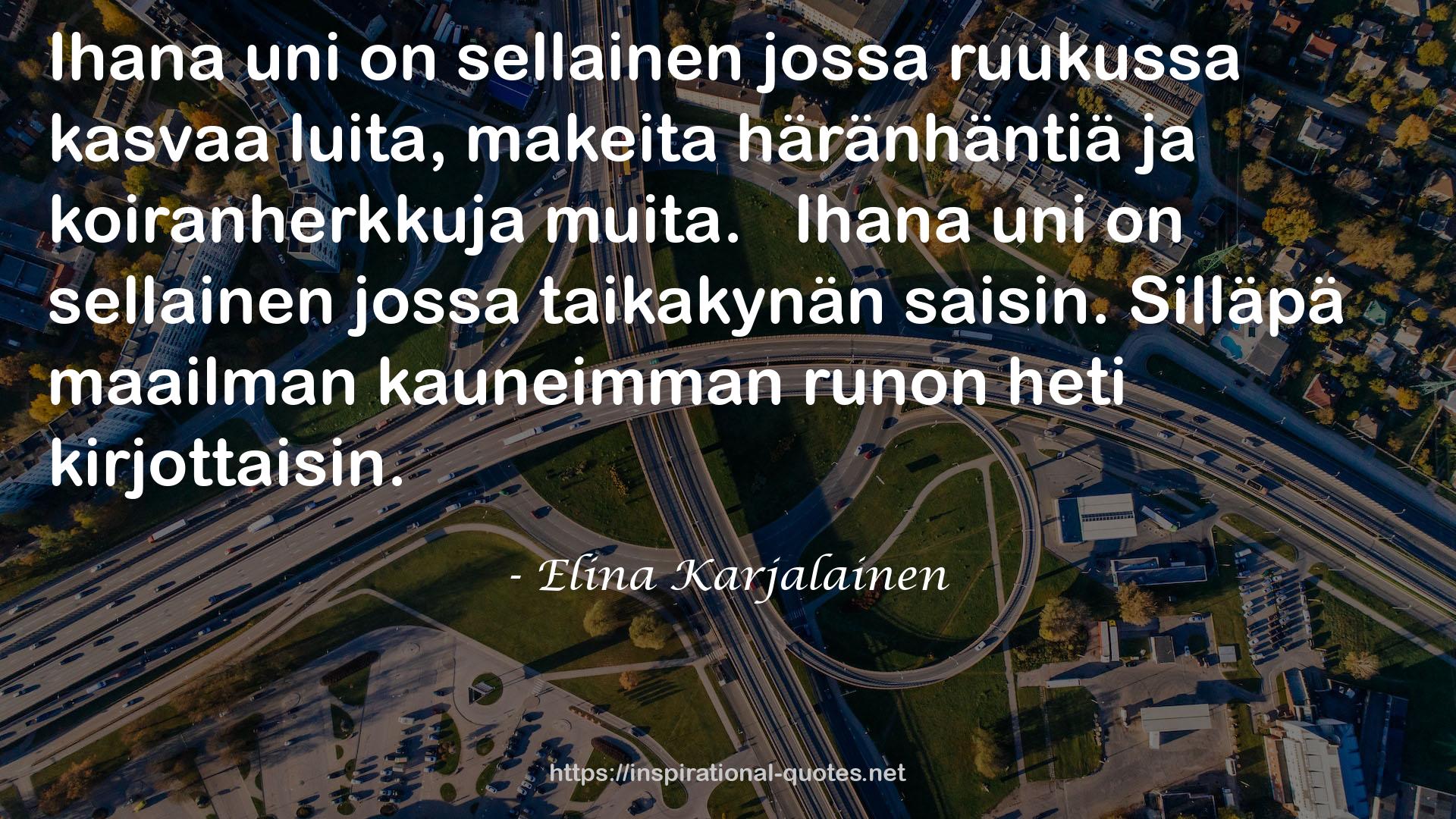 Elina Karjalainen QUOTES