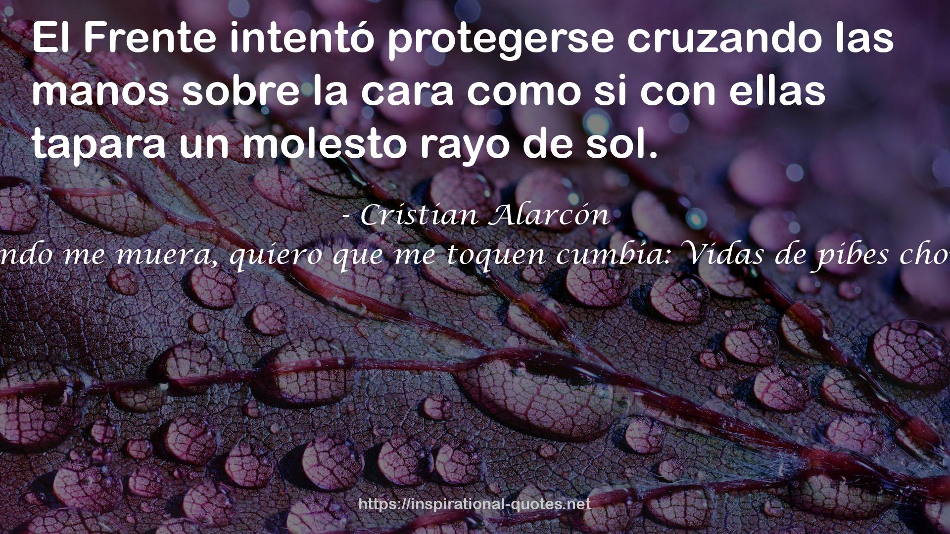 Cristian Alarcón QUOTES