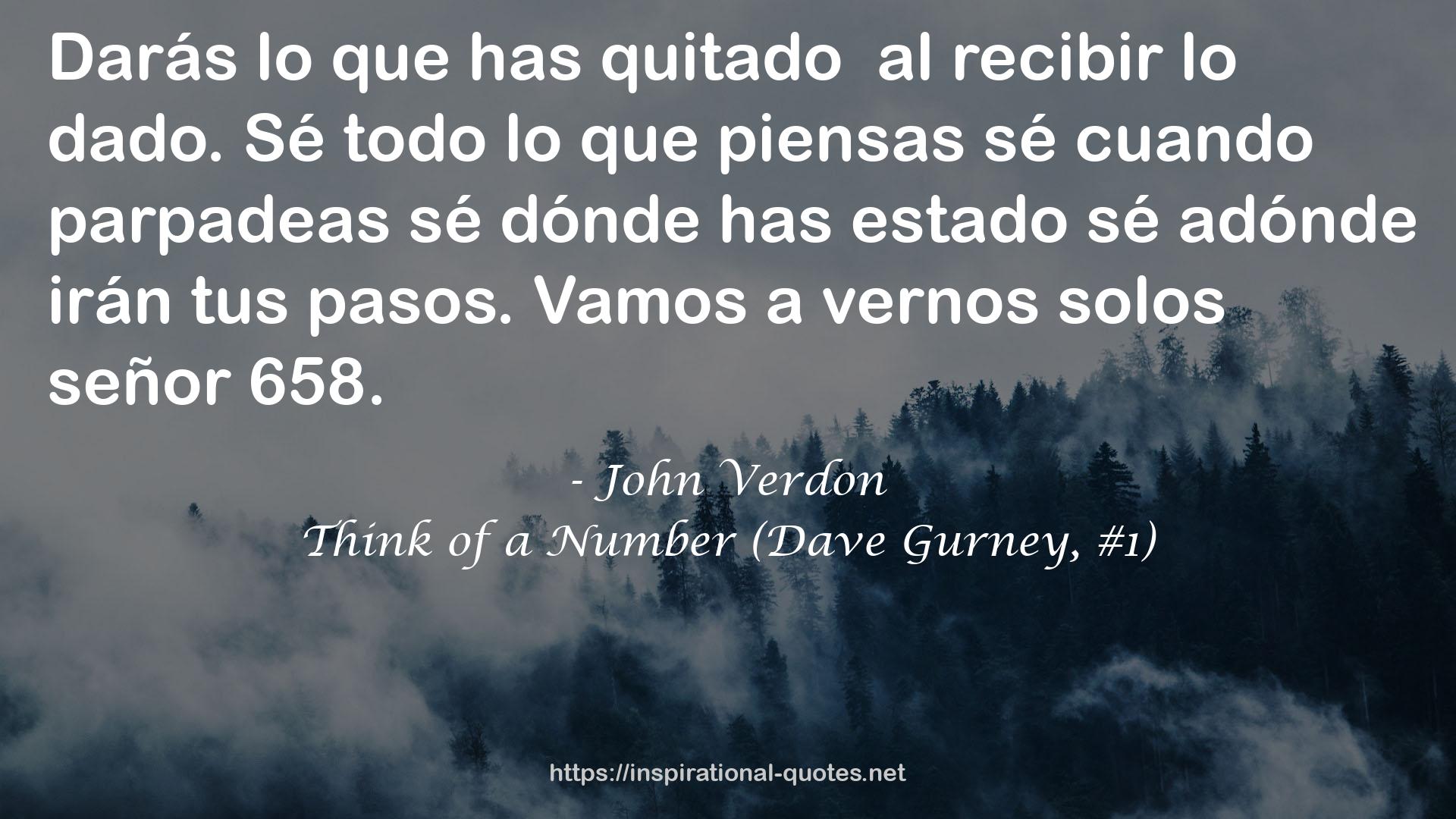 Think of a Number (Dave Gurney, #1) QUOTES