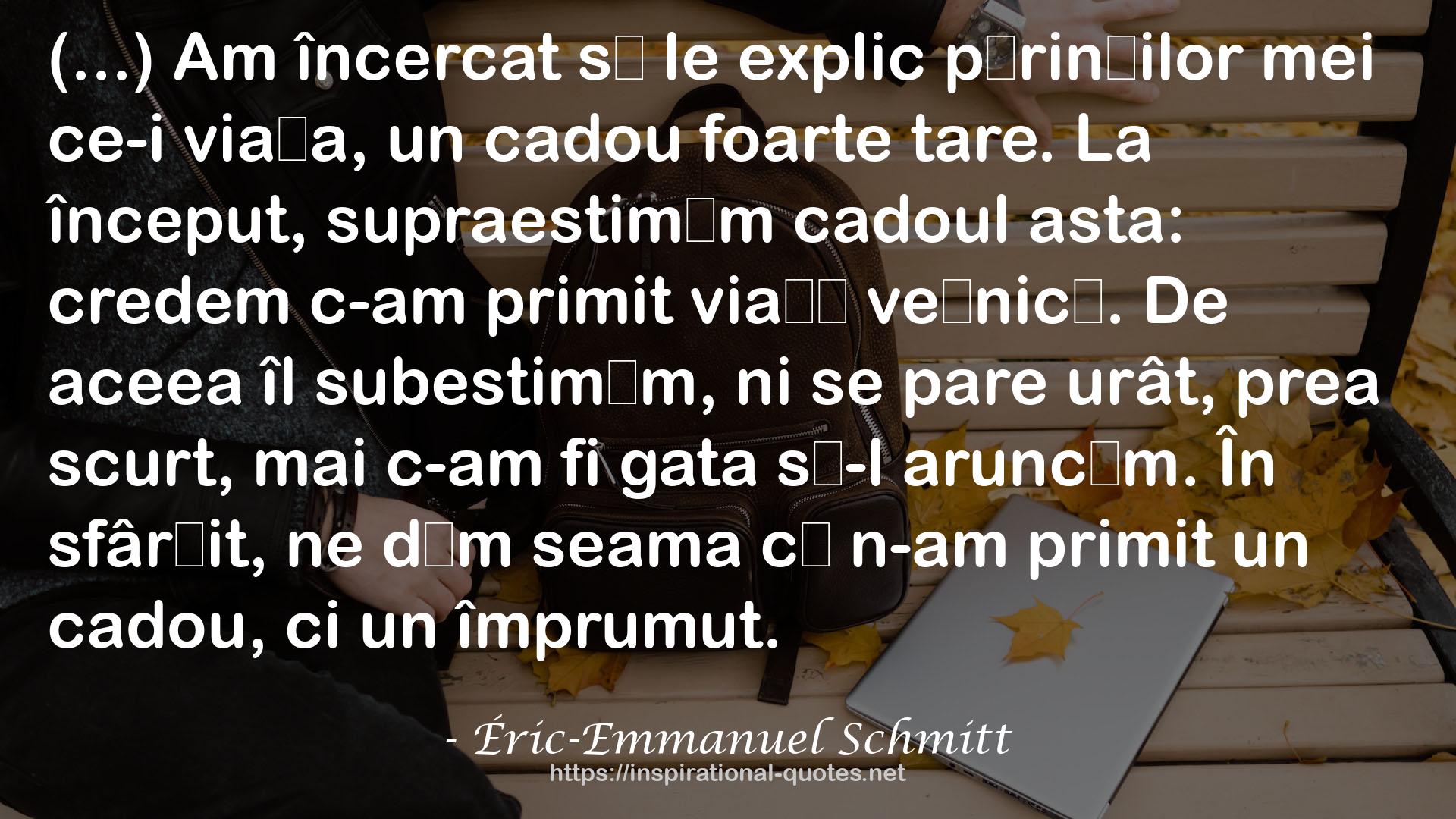 Éric-Emmanuel Schmitt QUOTES