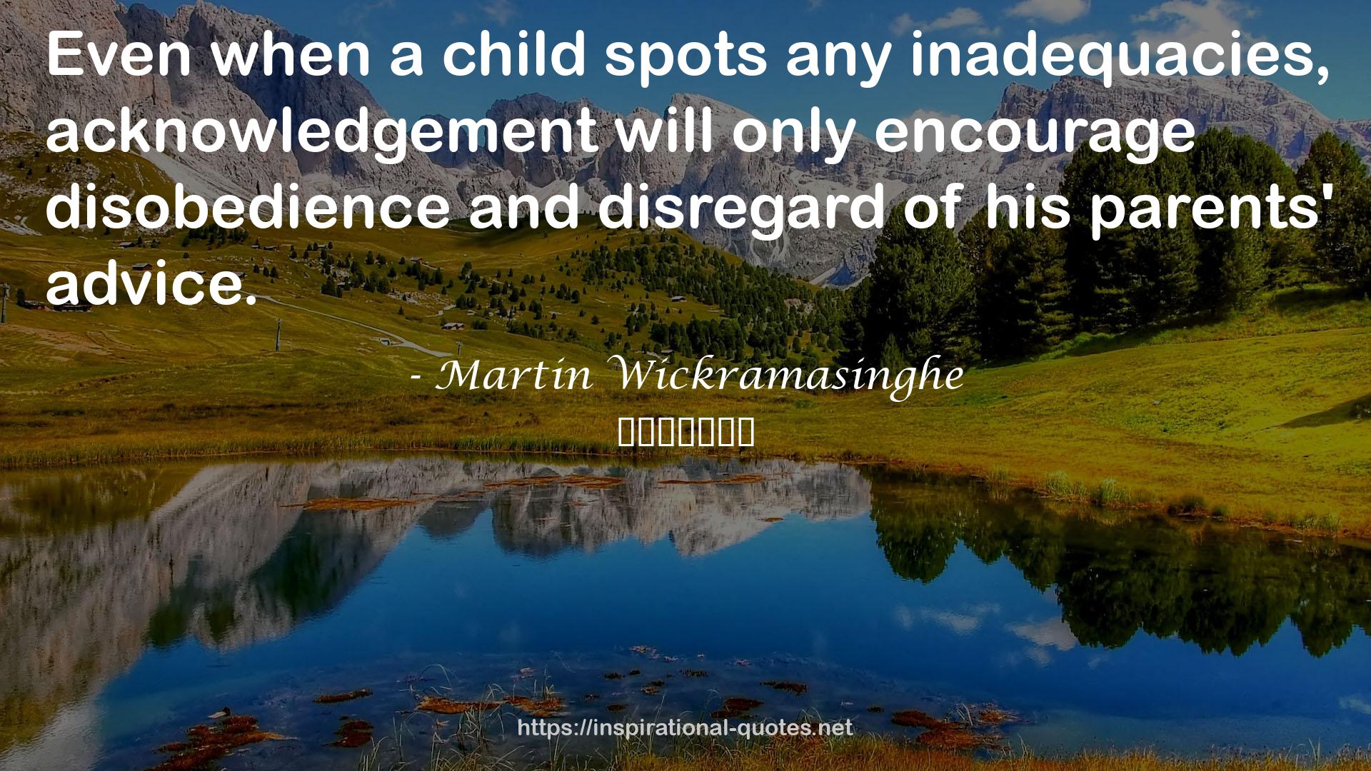 Martin Wickramasinghe QUOTES