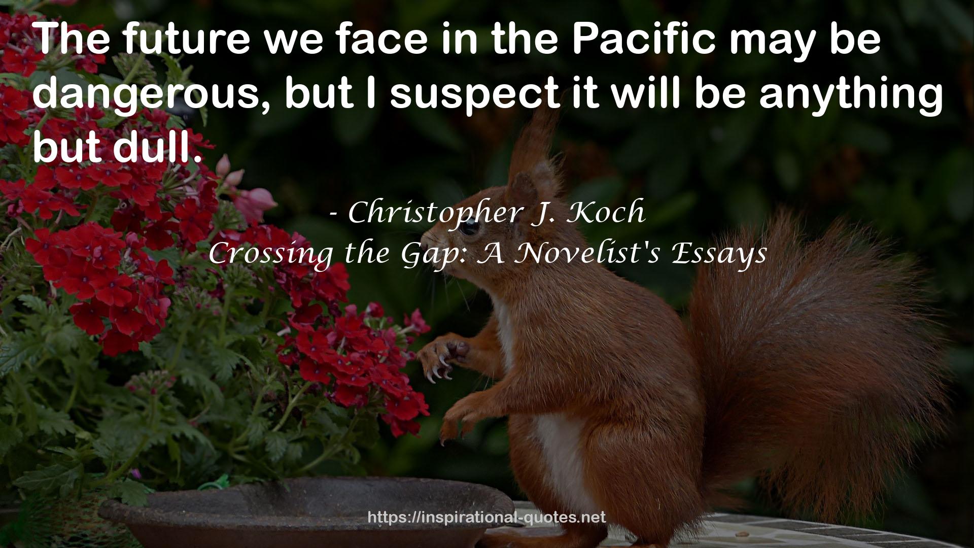 Christopher J. Koch QUOTES