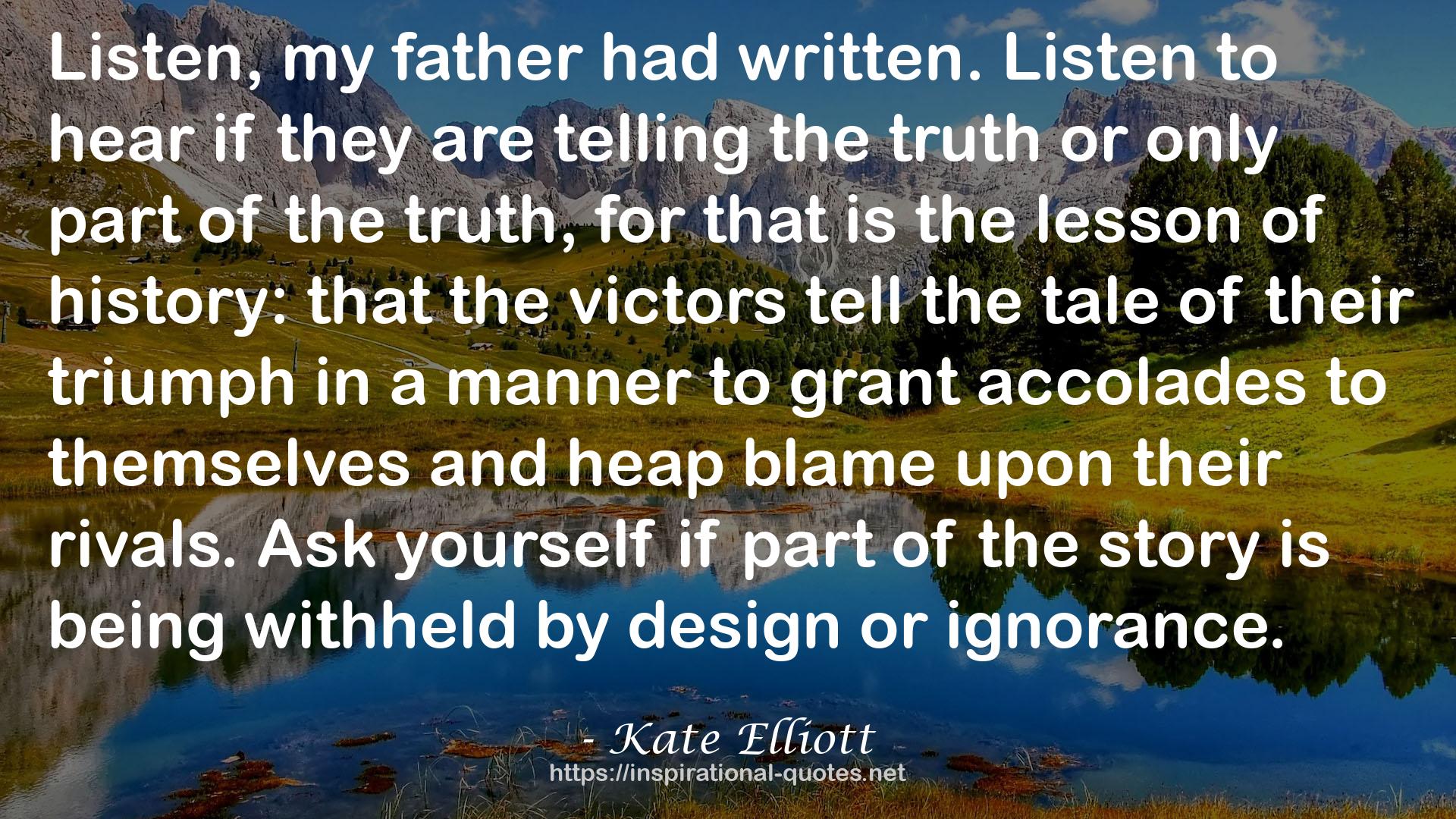 Kate Elliott QUOTES