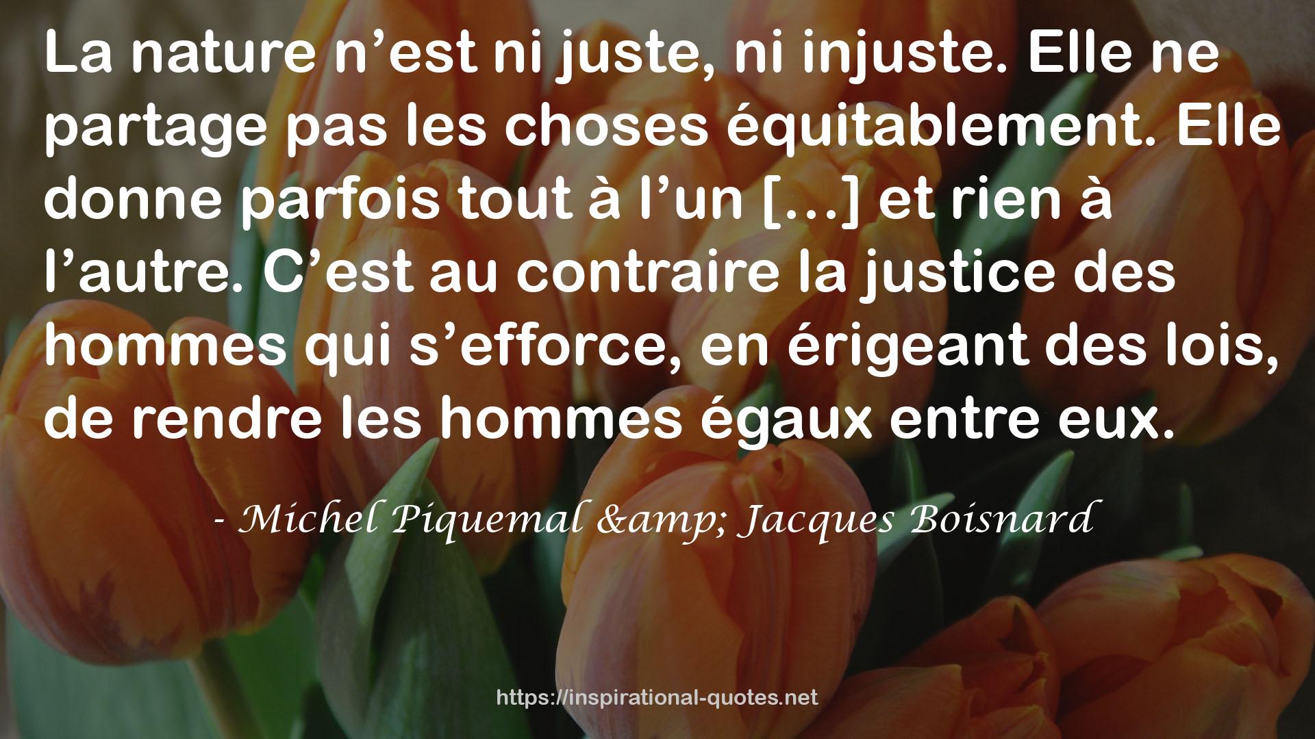 Michel Piquemal & Jacques Boisnard QUOTES