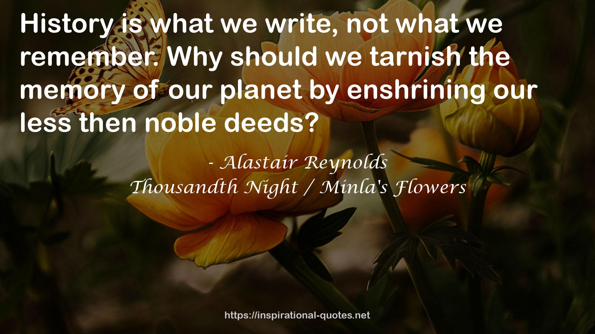 Thousandth Night / Minla's Flowers QUOTES