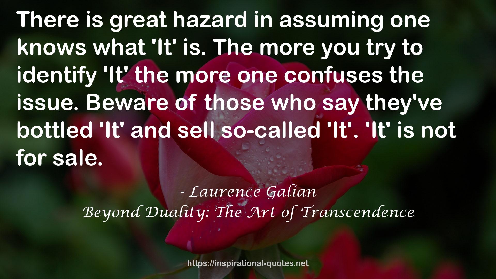 Beyond Duality: The Art of Transcendence QUOTES