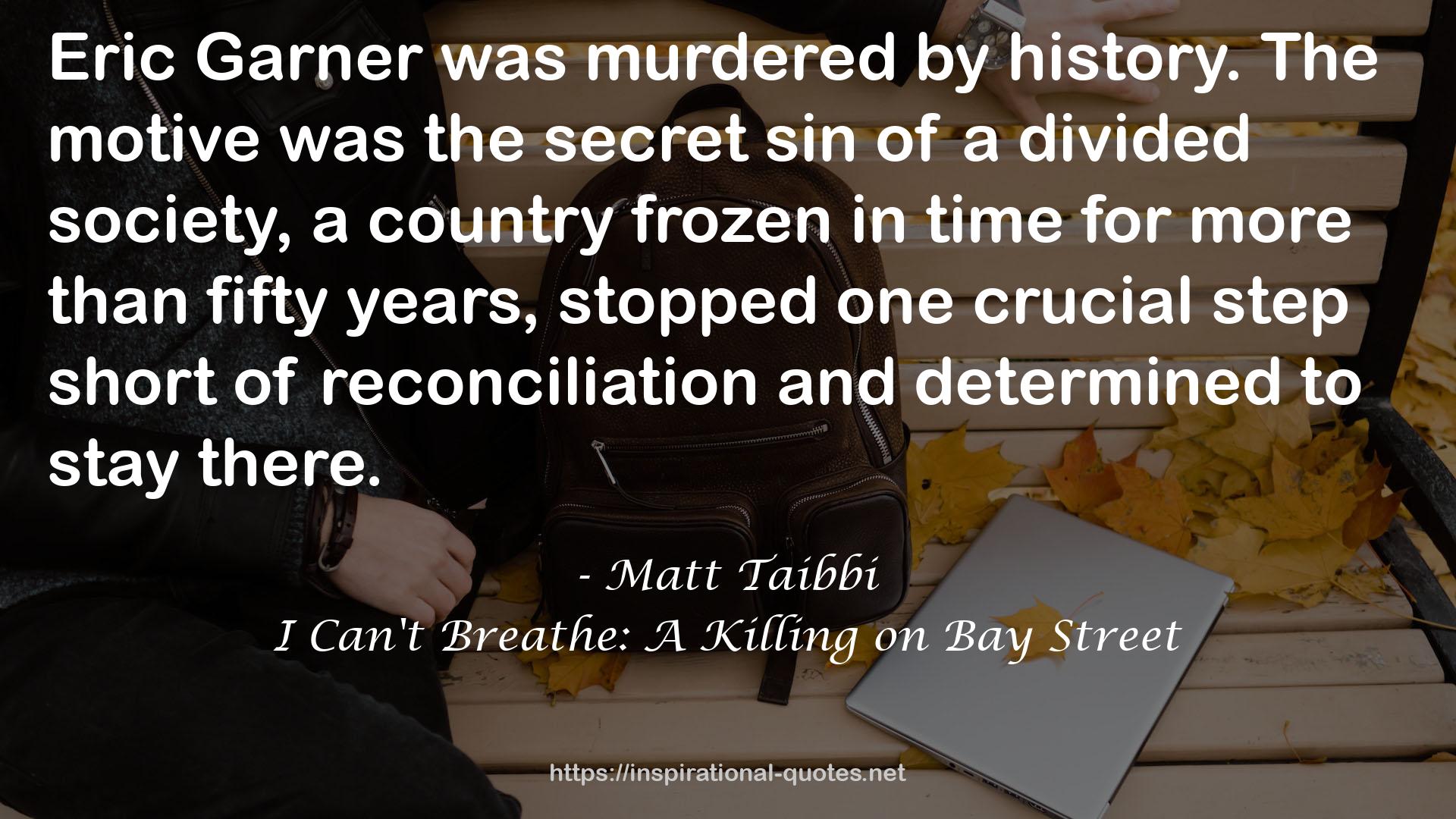 I Can't Breathe: A Killing on Bay Street QUOTES