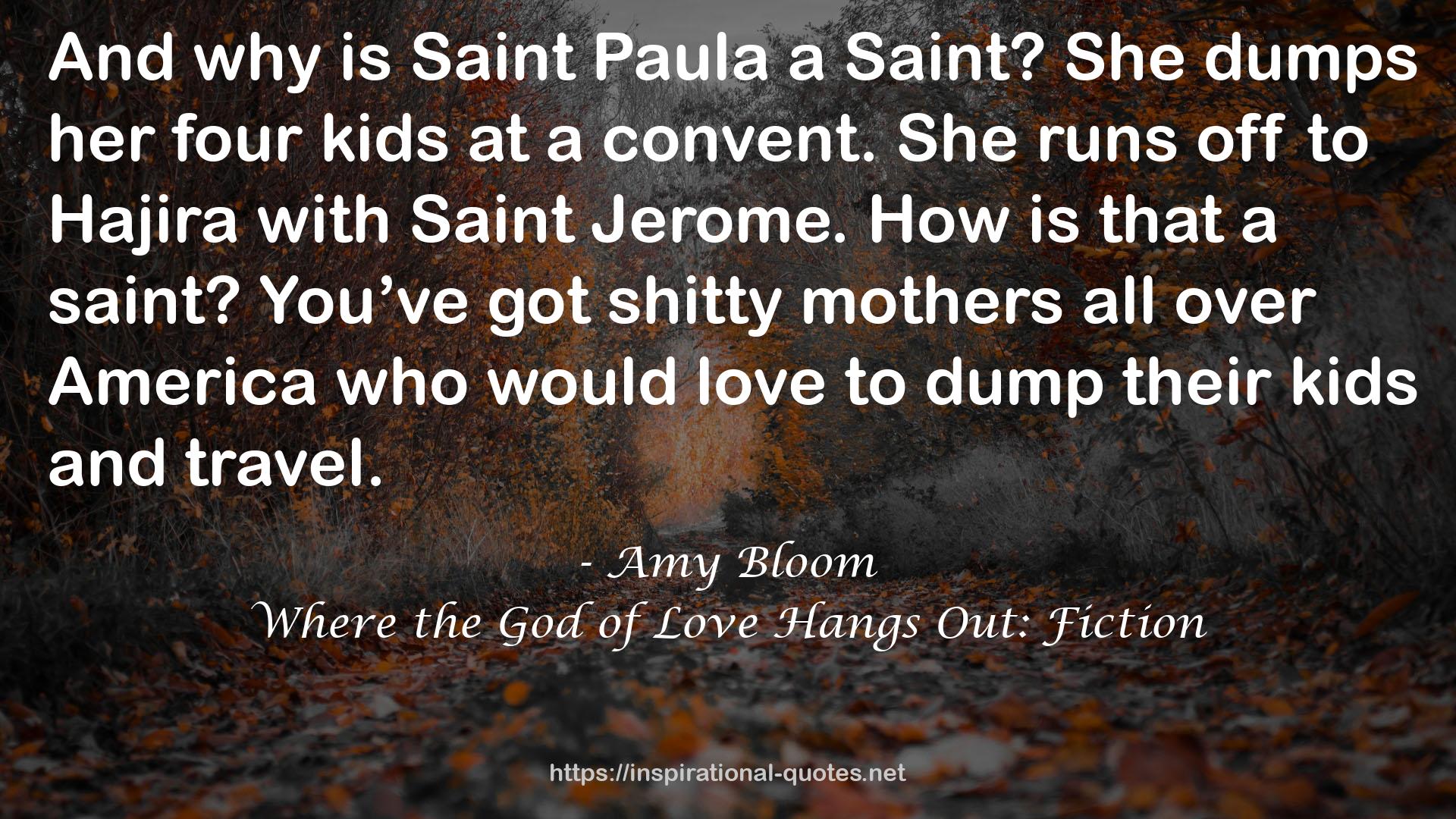 Where the God of Love Hangs Out: Fiction QUOTES