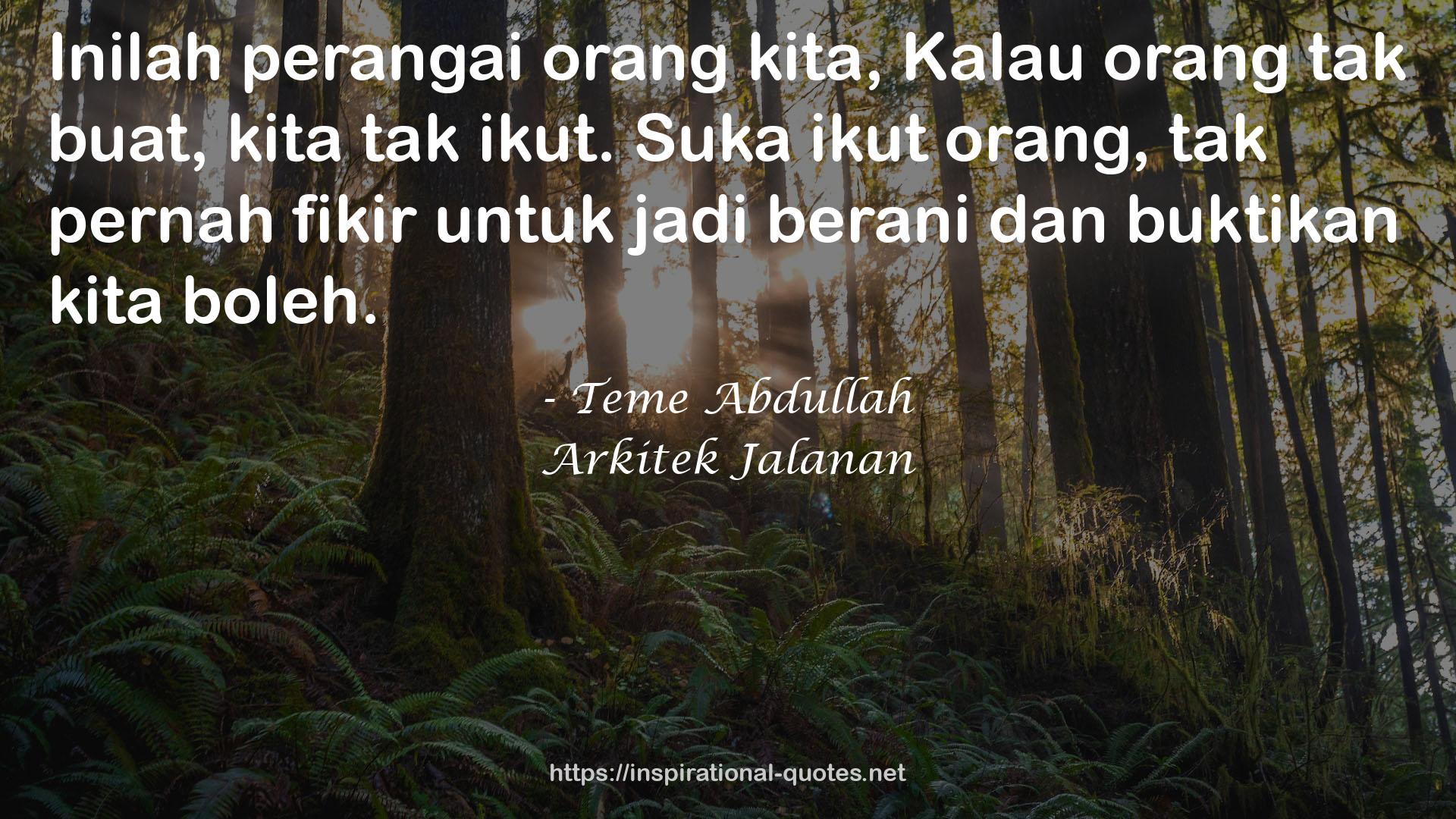 Arkitek Jalanan QUOTES