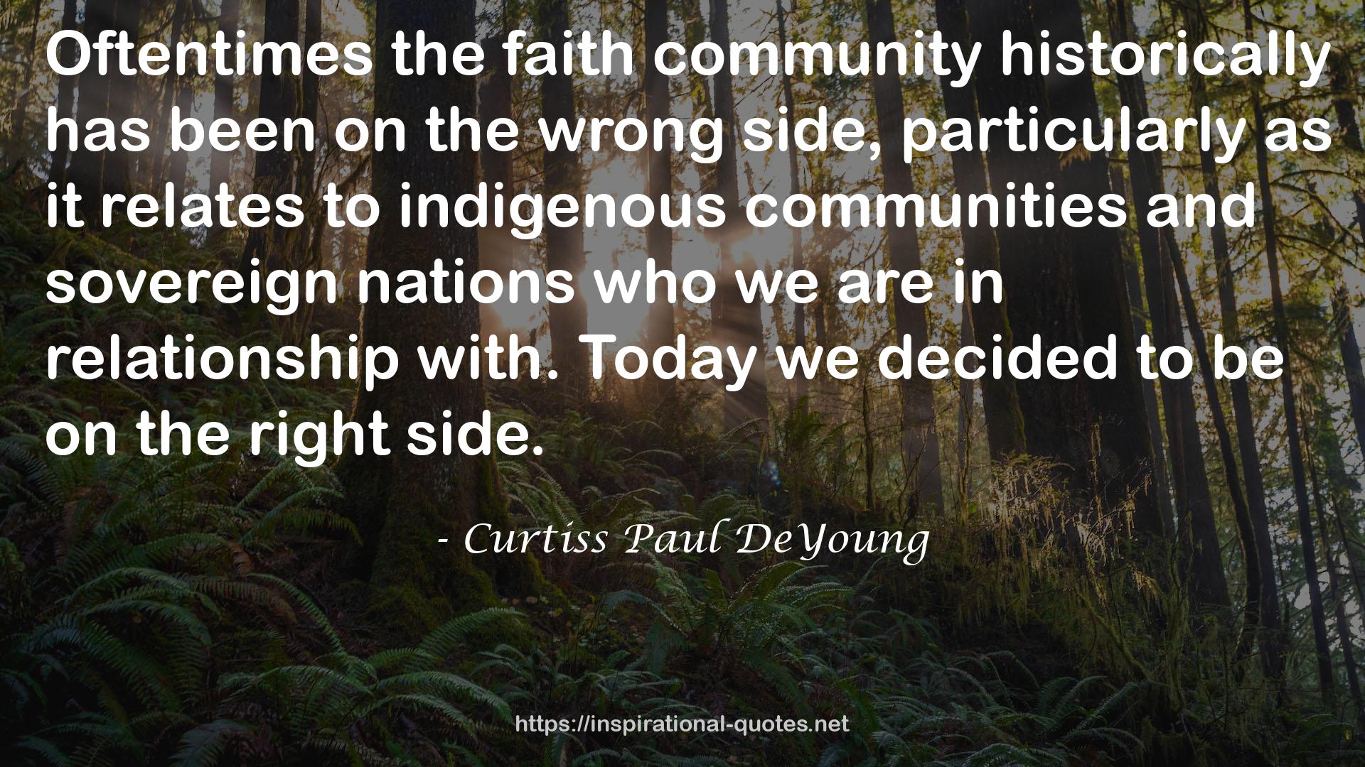 Curtiss Paul DeYoung QUOTES