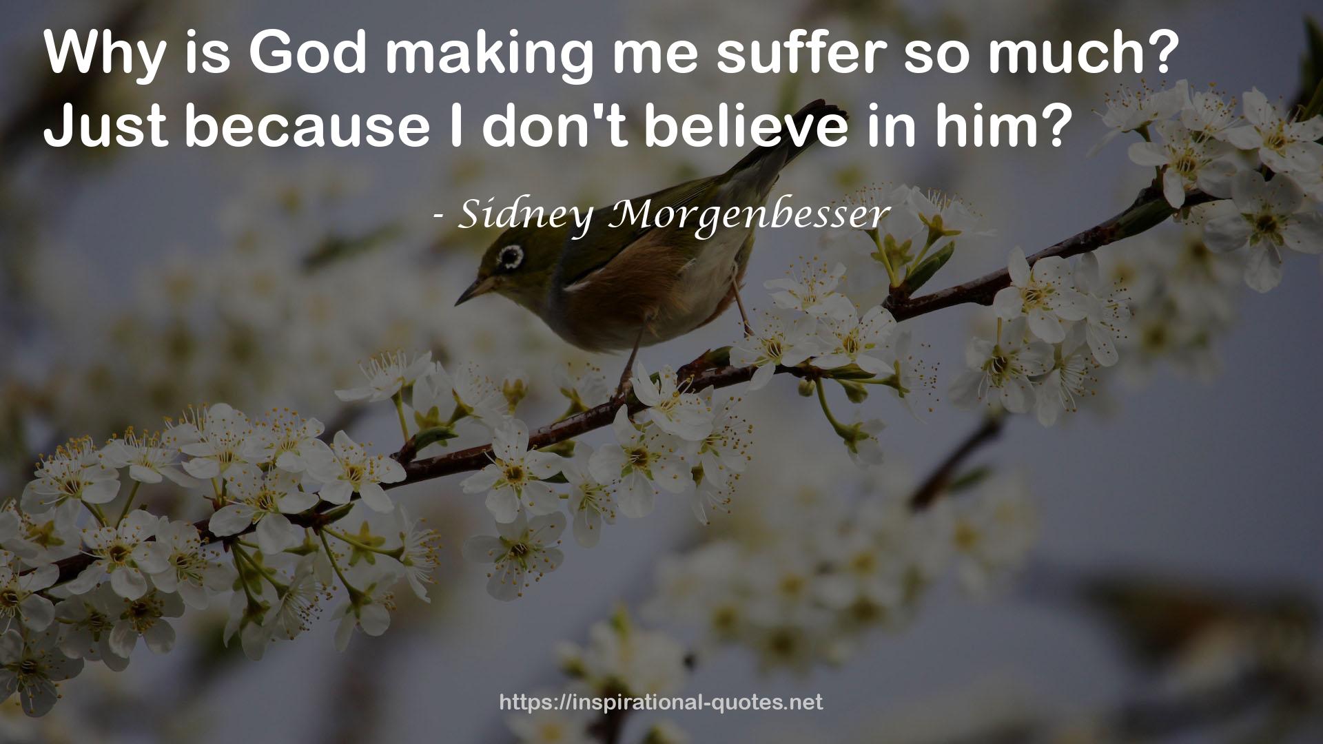 Sidney Morgenbesser QUOTES