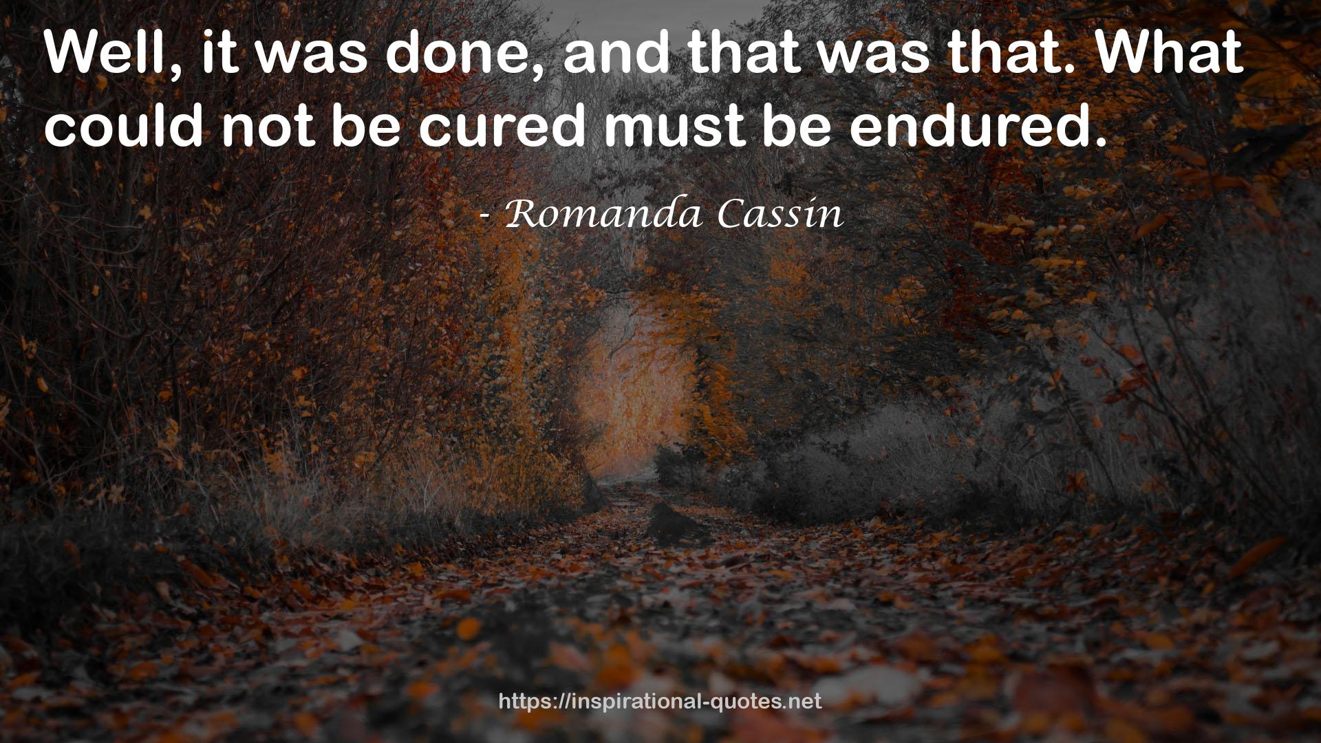 Romanda Cassin QUOTES