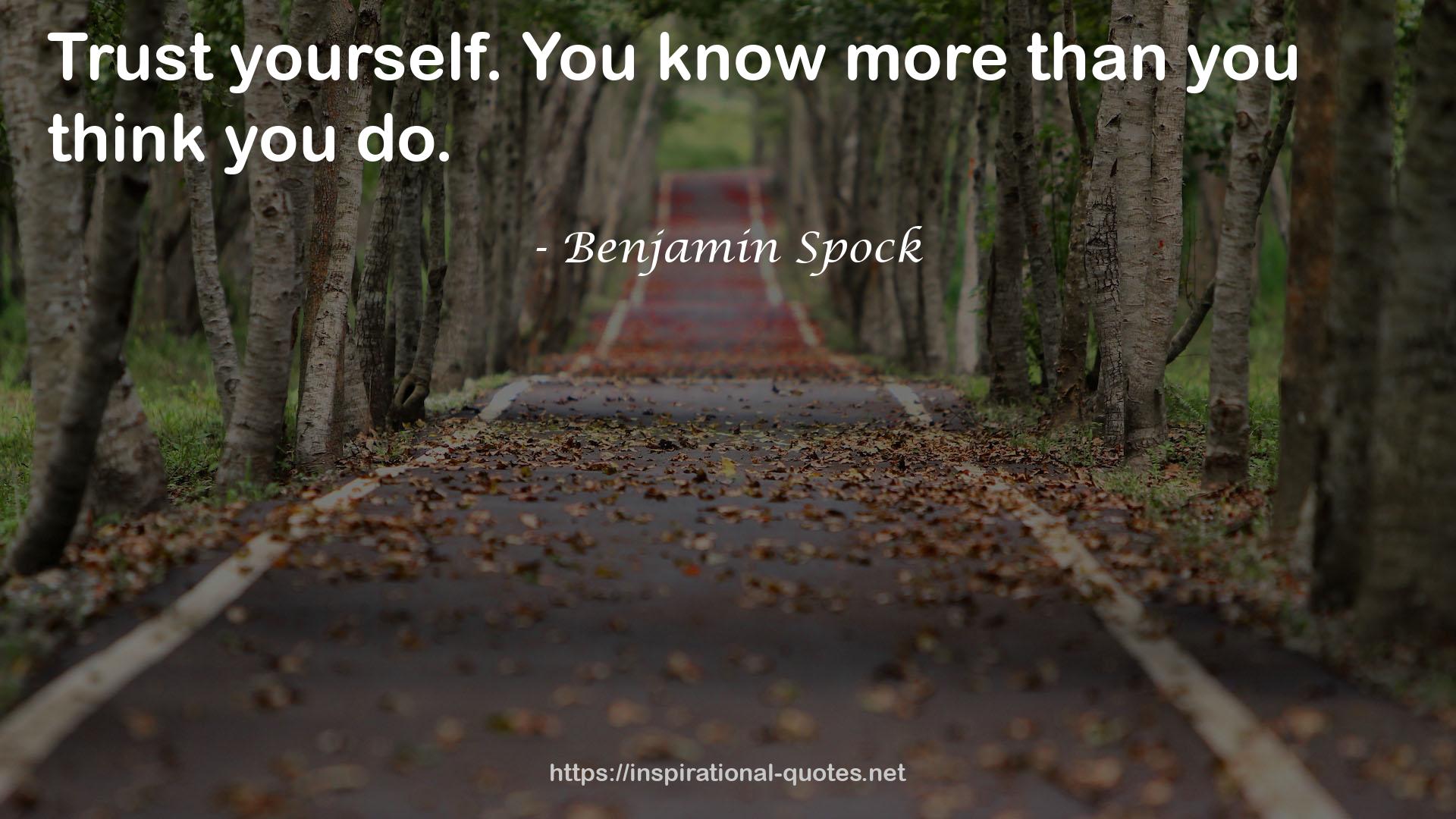 Benjamin Spock QUOTES