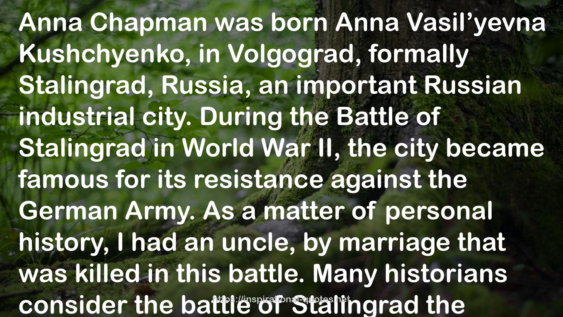 the Battle of Stalingrad  QUOTES