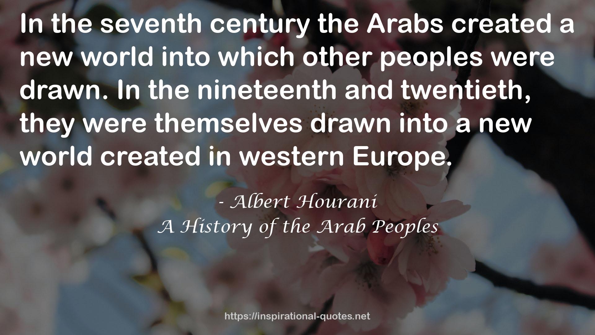 A History of the Arab Peoples QUOTES