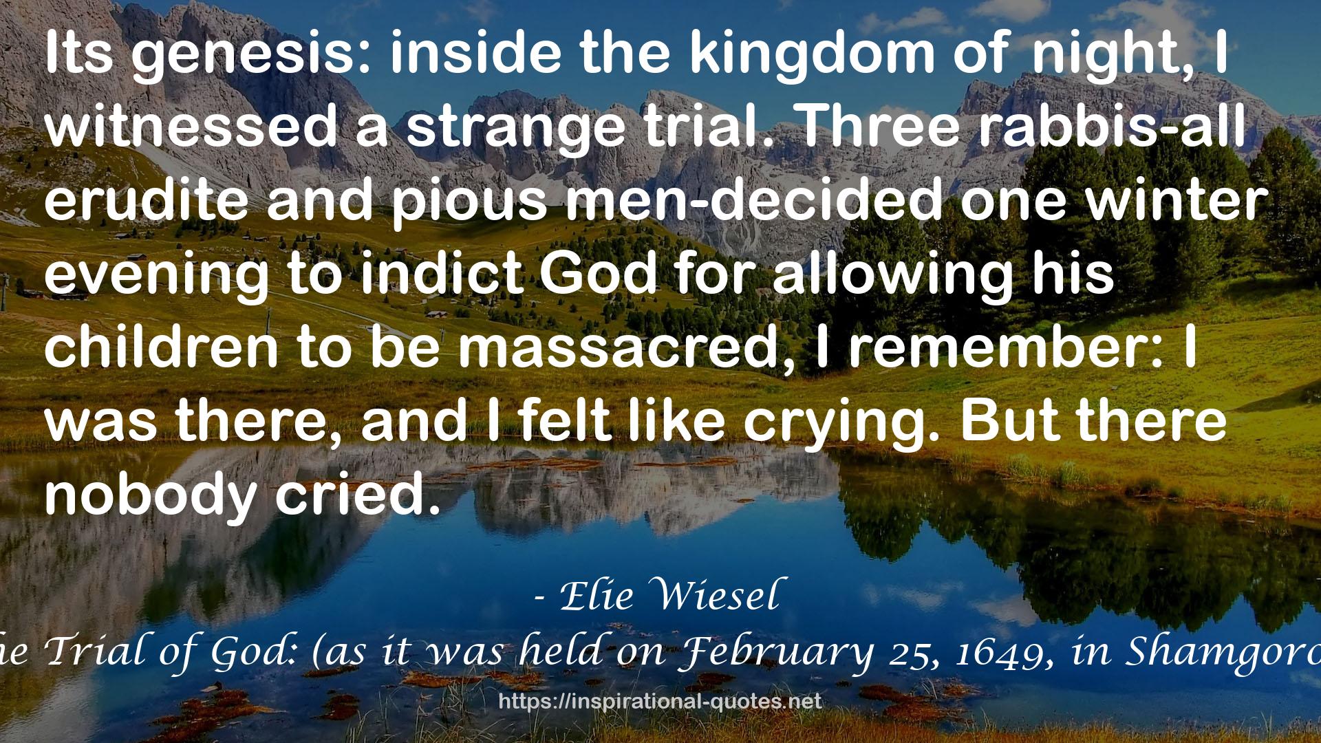 The Trial of God: (as it was held on February 25, 1649, in Shamgorod) QUOTES