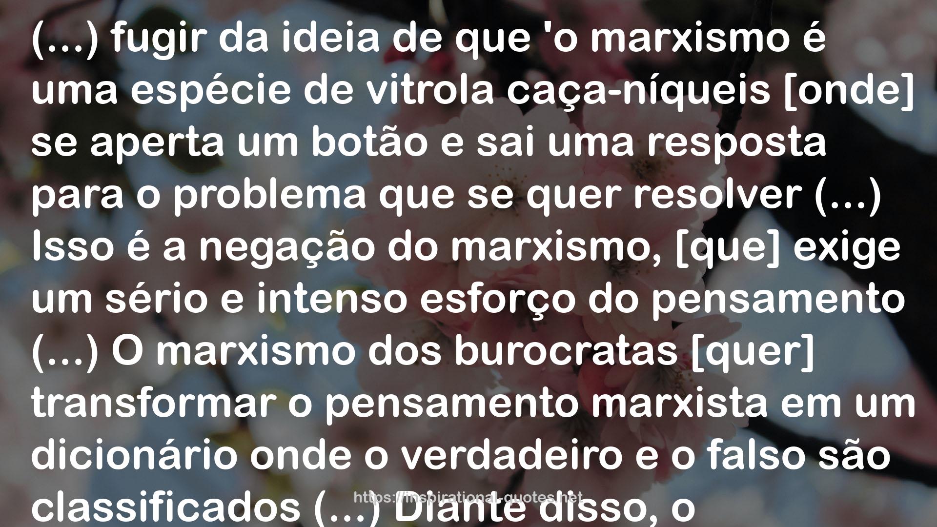 O que é o marxismo? QUOTES