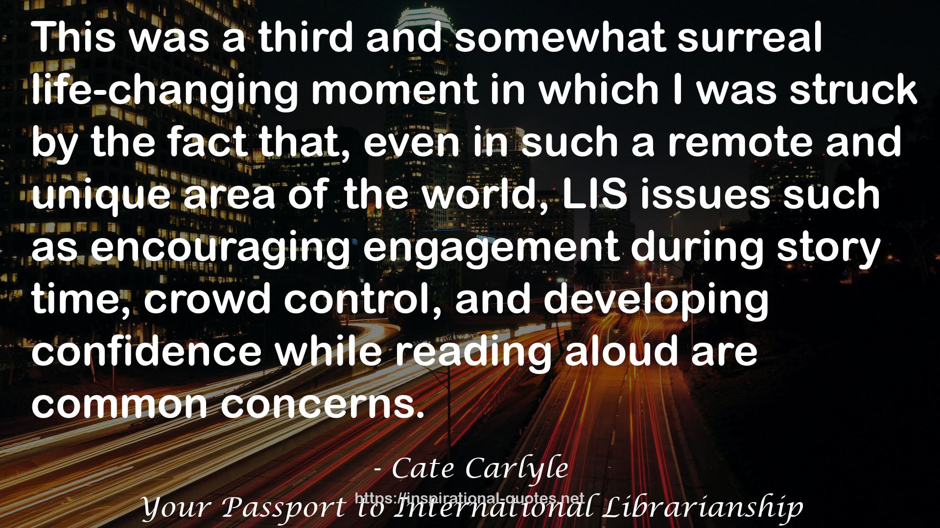 Cate Carlyle QUOTES
