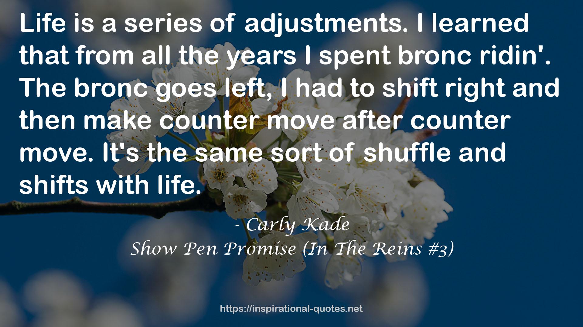 Show Pen Promise (In The Reins #3) QUOTES
