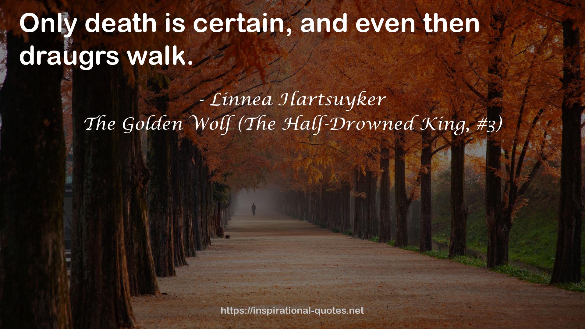 The Golden Wolf (The Half-Drowned King, #3) QUOTES