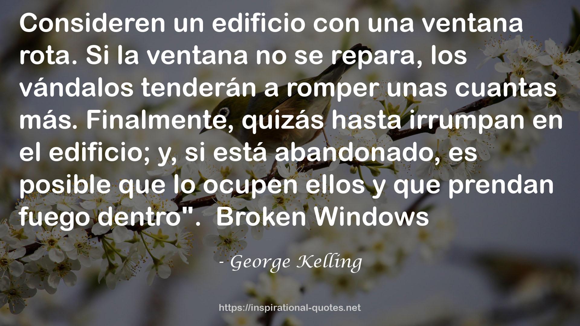 George Kelling QUOTES