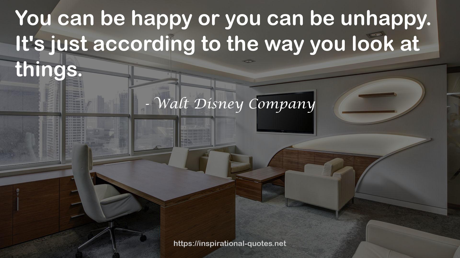 Walt Disney Company QUOTES