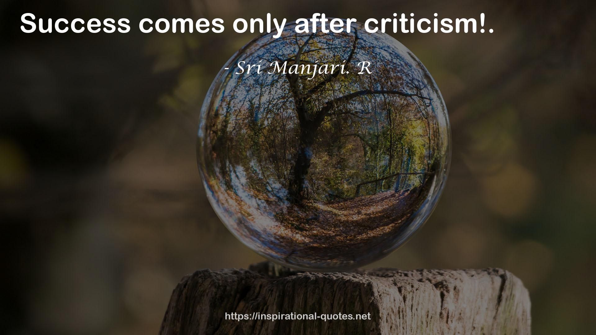 Sri Manjari. R QUOTES