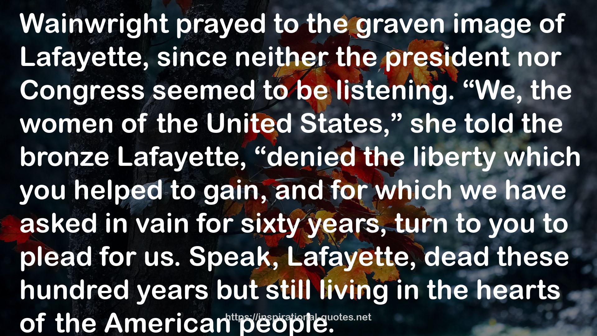 Lafayette in the Somewhat United States QUOTES