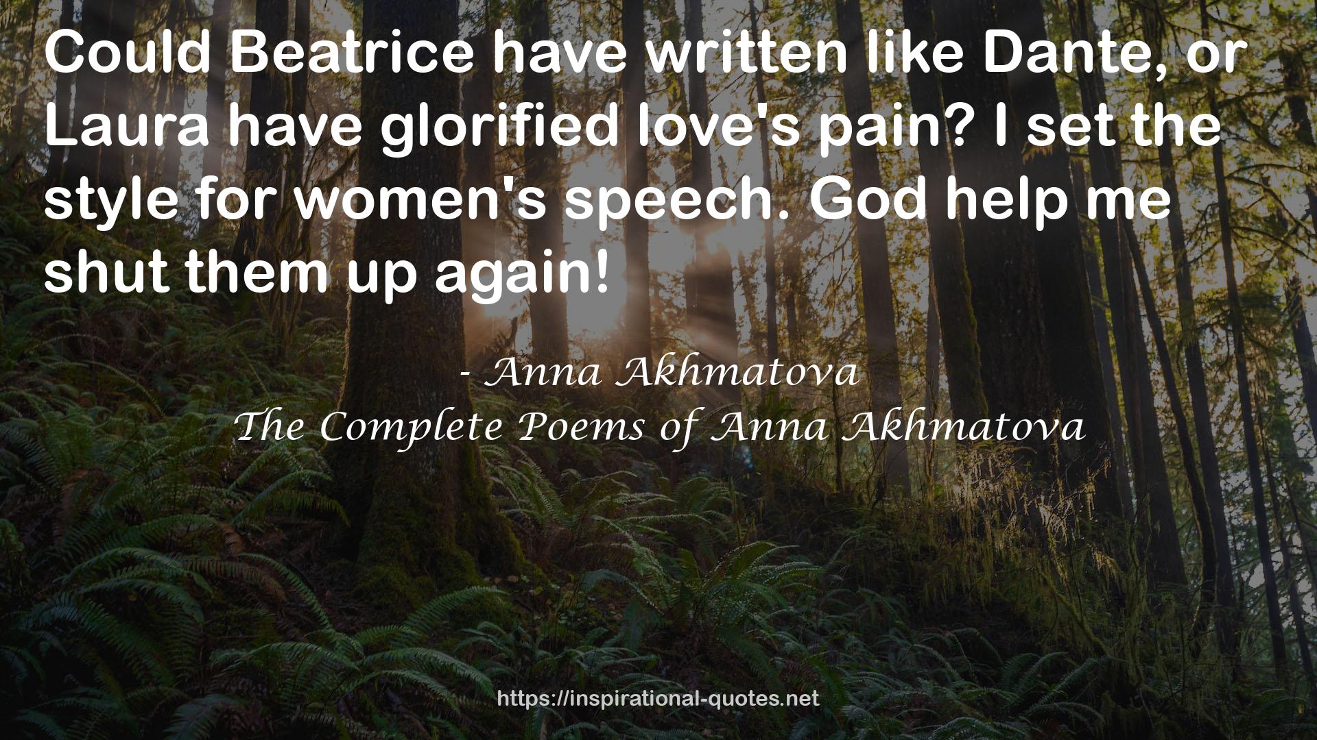 Anna Akhmatova QUOTES