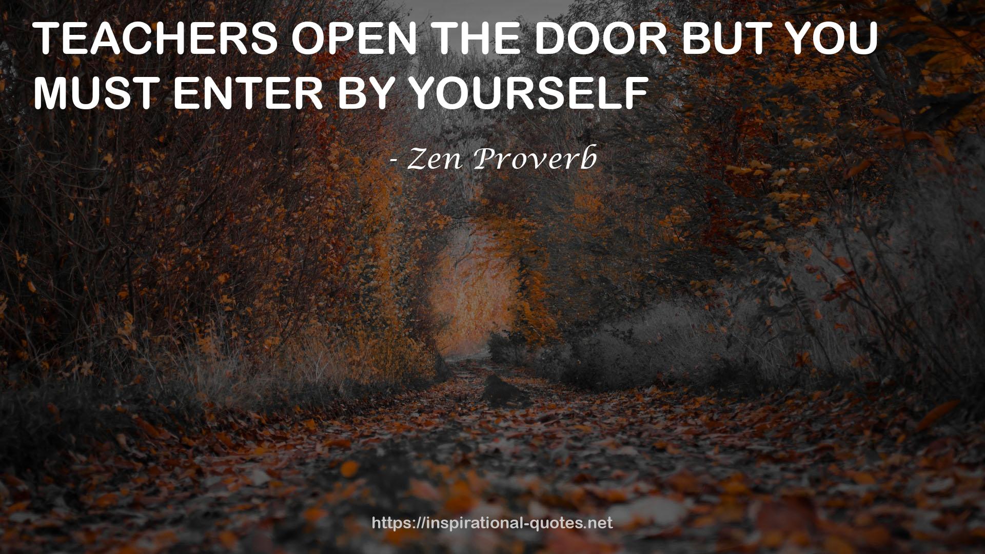 Zen Proverb QUOTES