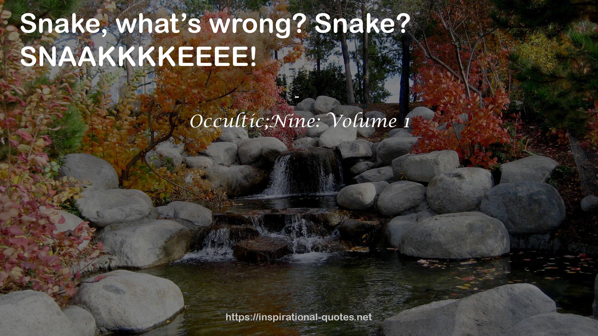 Occultic;Nine: Volume 1 QUOTES