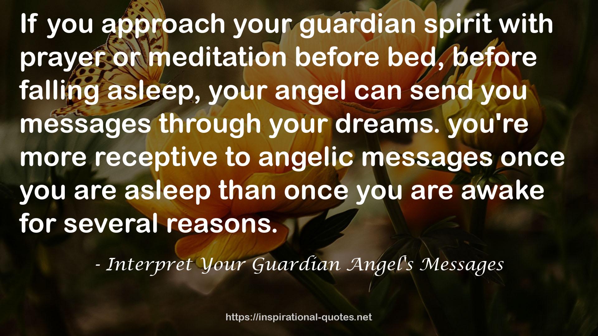 Interpret Your Guardian Angel's Messages QUOTES