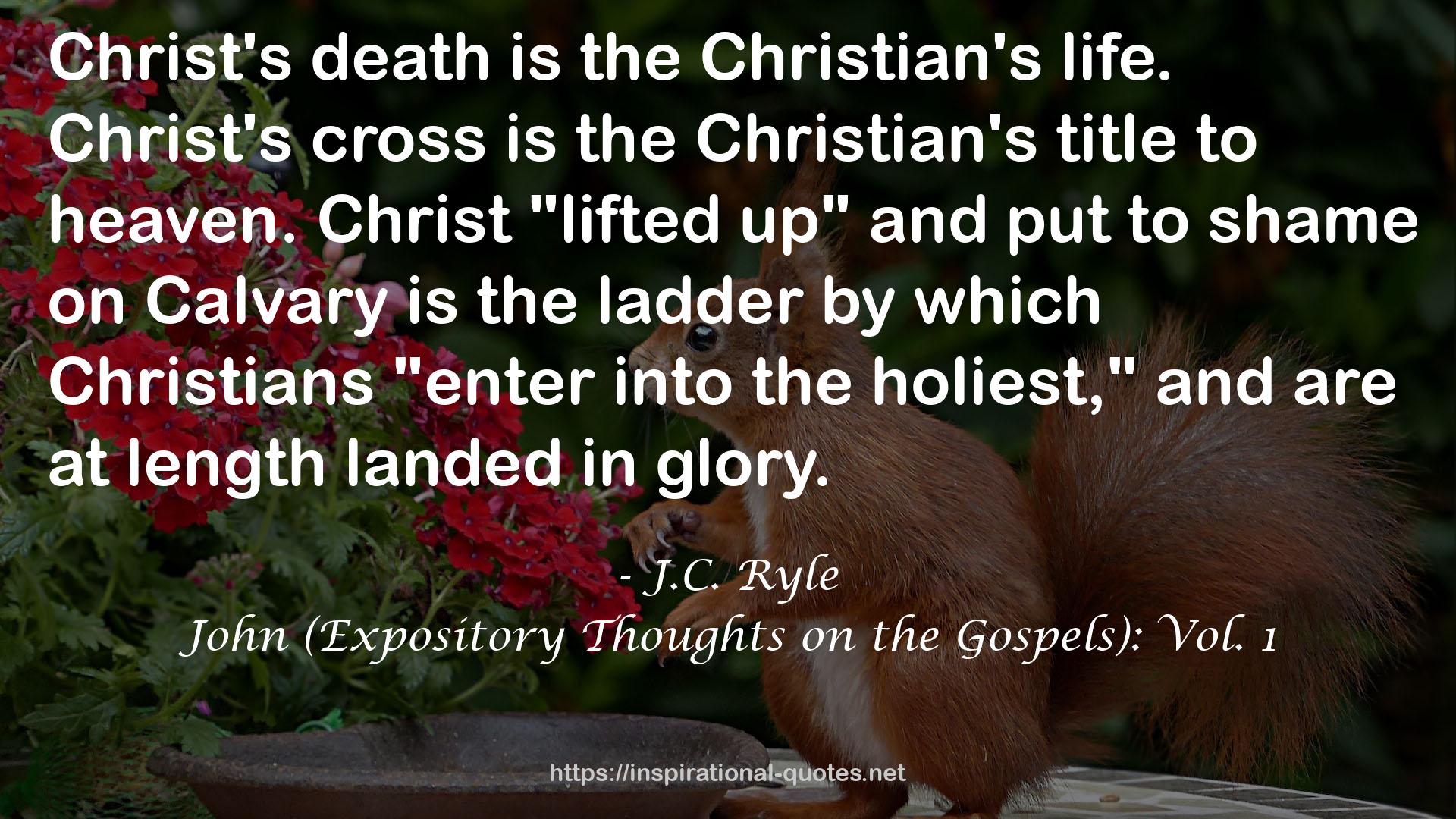 John (Expository Thoughts on the Gospels): Vol. 1 QUOTES