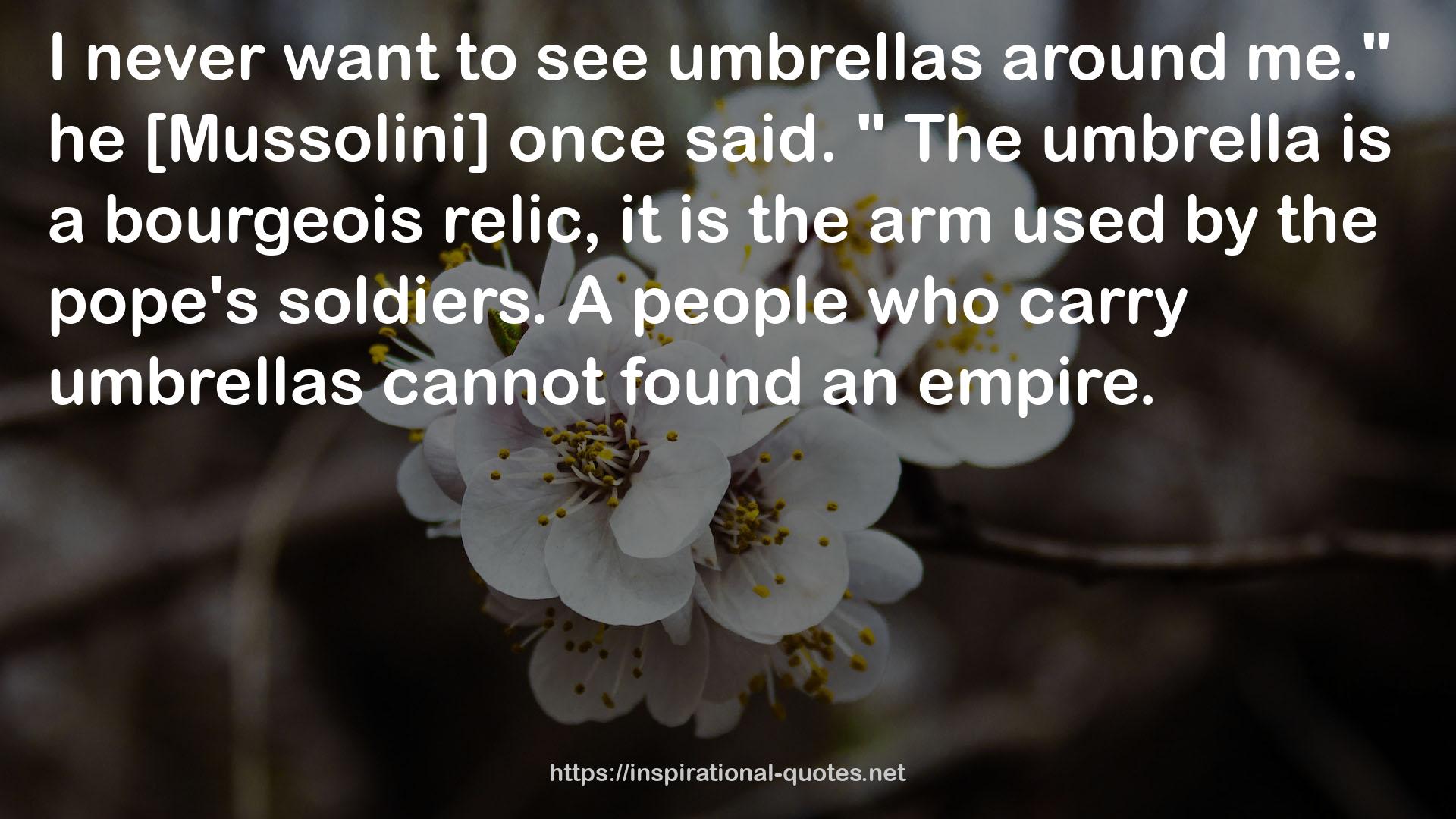 umbrellas  QUOTES