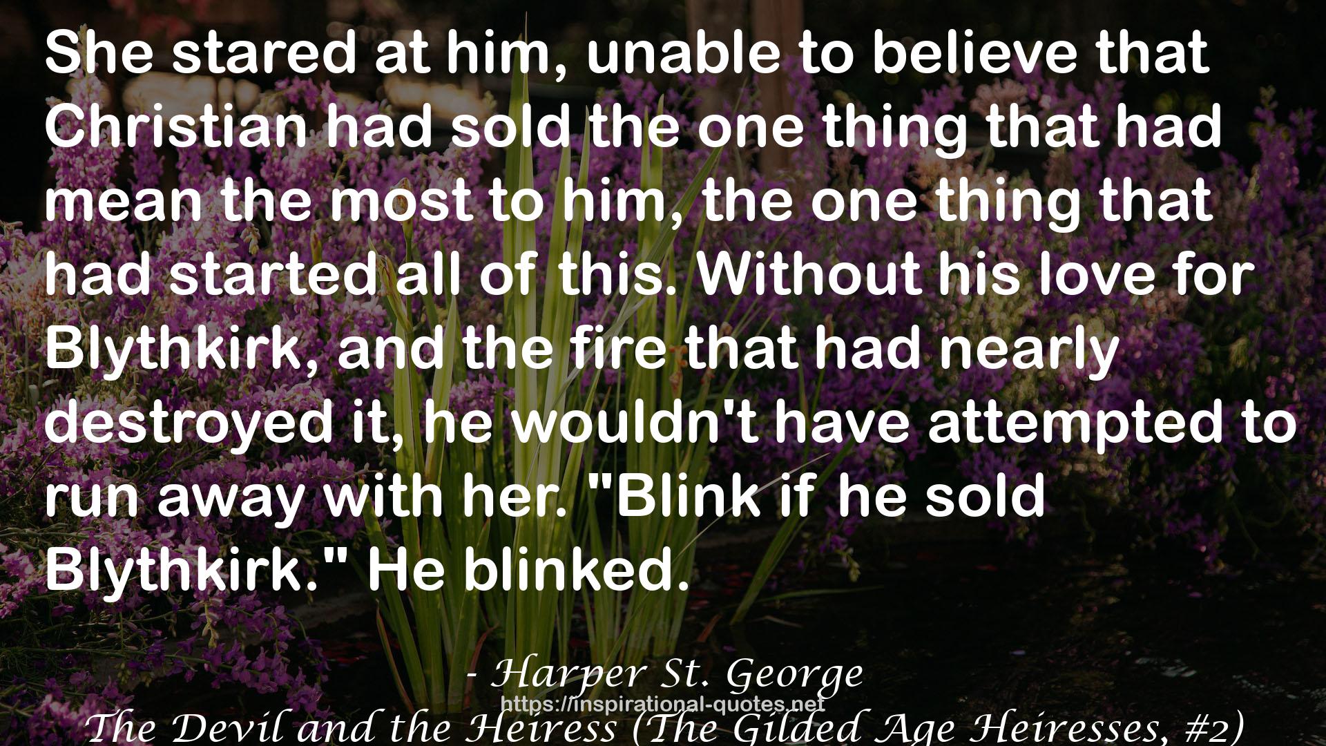 The Devil and the Heiress (The Gilded Age Heiresses, #2) QUOTES