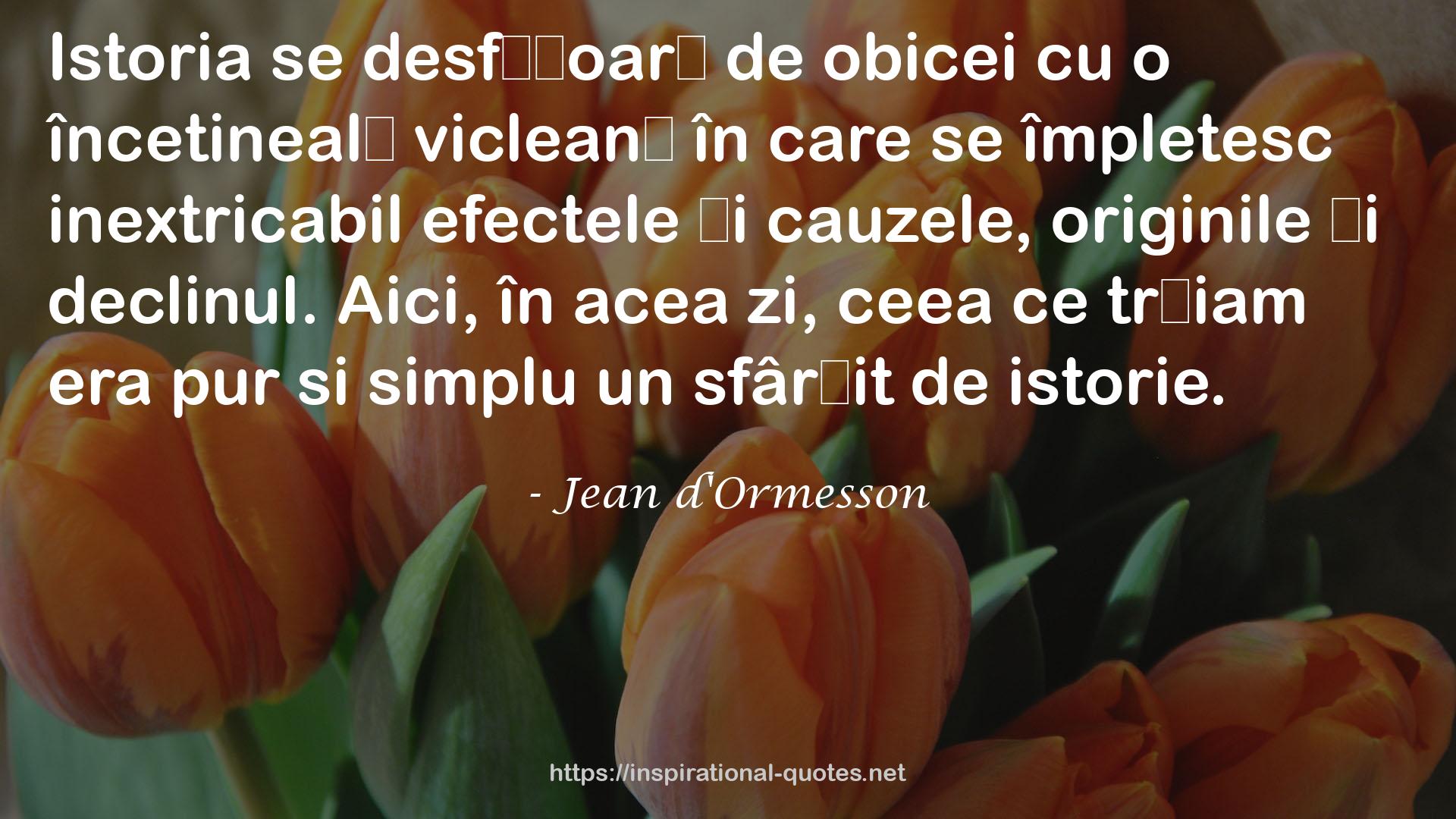 Jean d'Ormesson QUOTES